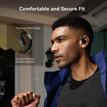Oladance OWS Pro Open mit Multipoint-Verbindung bis zu 58 StundenWiedergabezeit In-Ear-Kopfhörer (Nahtlose Konnektivität ermöglicht schnelles Umschalten zwischen Geräten., inklusive Ladehülle, hochwertige 23 * 10mm Treiber)