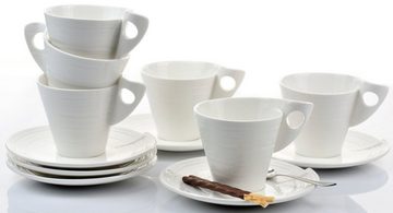 Retsch Arzberg Kaffeeservice Geschirr-Set, Service Julie (18-tlg), 6 Personen, Porzellan, Made in Germany, 18 Teile, für 6 Personen