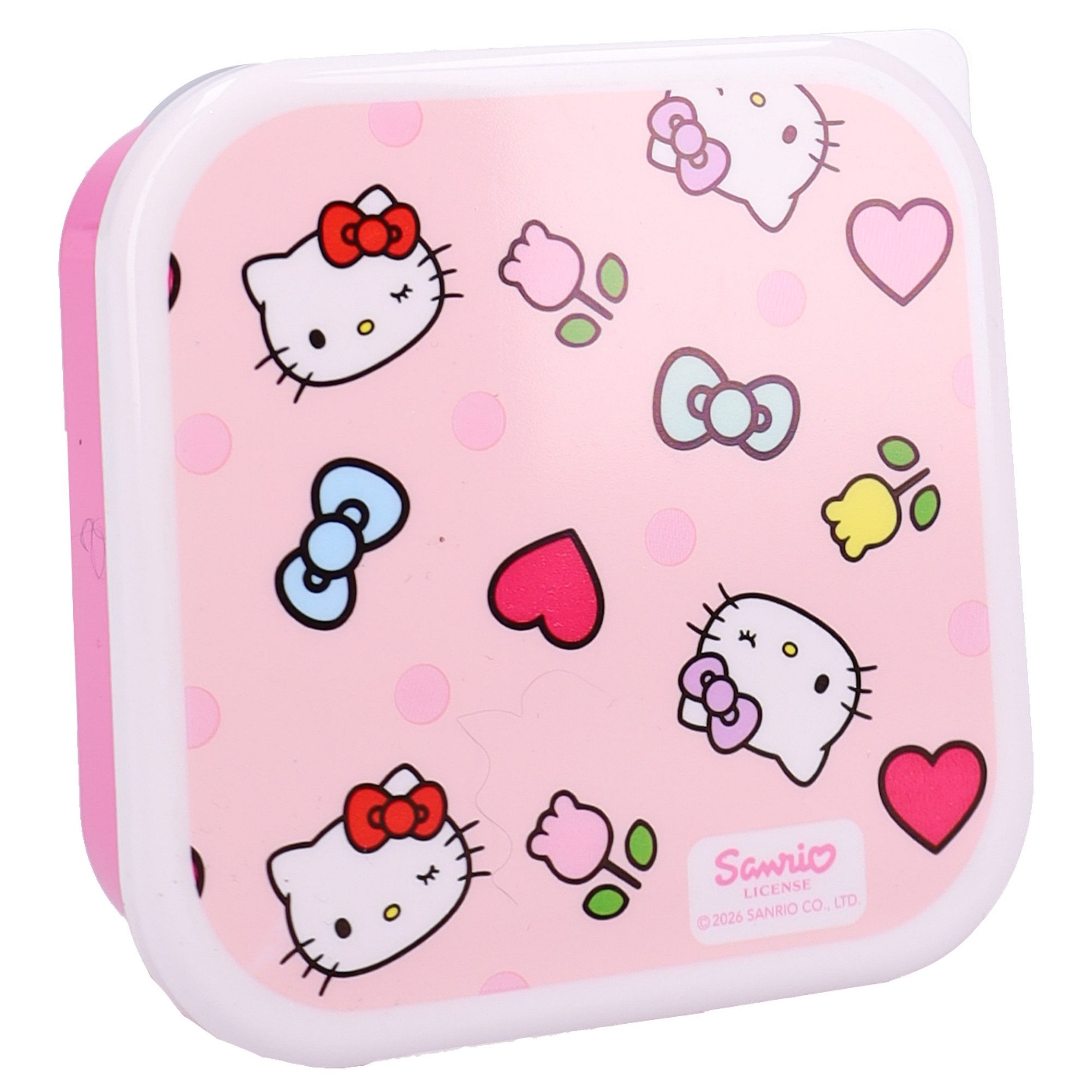 Hello Kitty Lunchbox Set Kinder Snackbox Brotdose 3 Stück Aufbewahrungsbox, (Set, 3-tlg) – Bild 4 von 5
