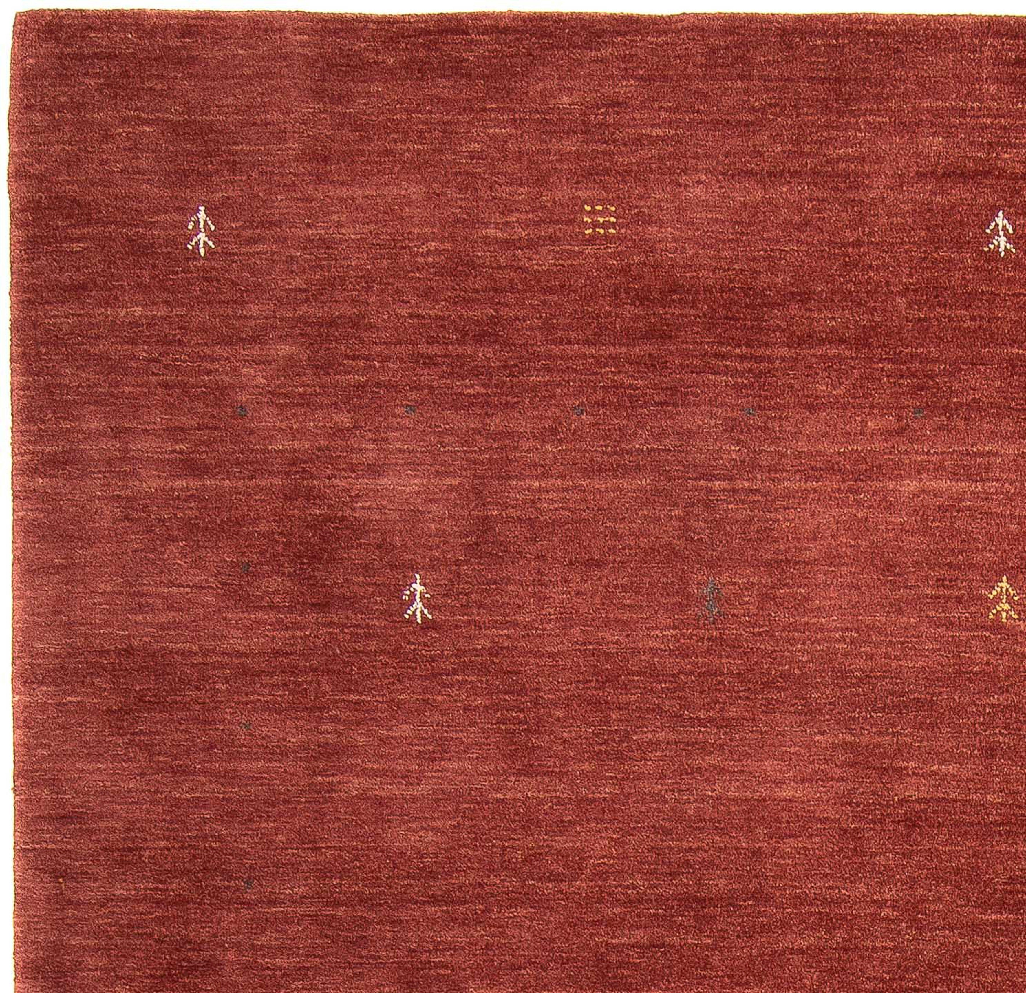 Wollteppich Gabbeh - Loribaft 242 12 - Höhe: mm, - 173 braun, Einzelstück morgenland, Softy Wohnzimmer, cm rechteckig, x
