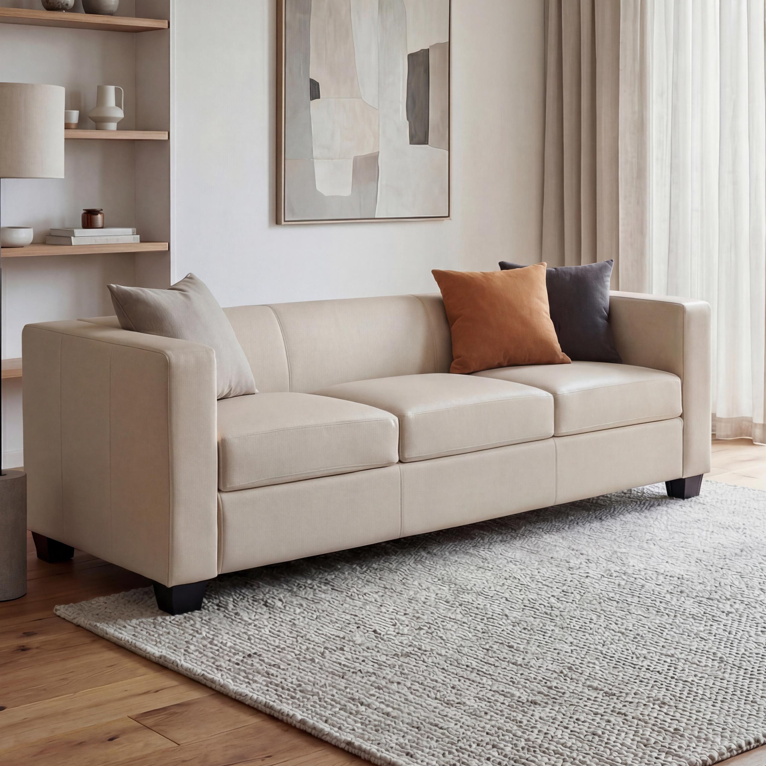 MCW 3-Sitzer Lille-S-3, Moderner Lounge-Stil, 3-Sitzer, Bequeme Polsterung