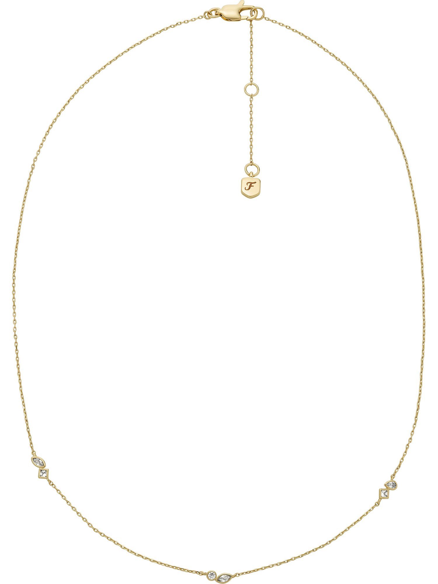Fossil Collier Fossil Damen-Kette Metall...