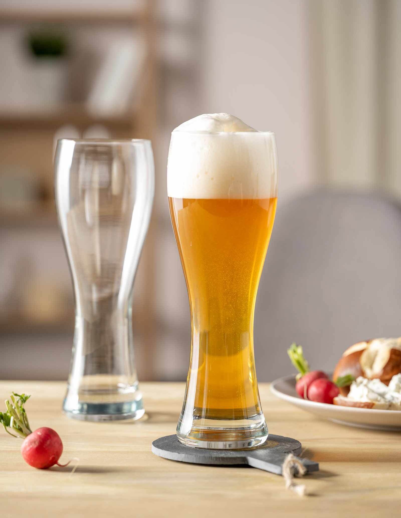 LEONARDO Bierglas Maxima Weizenbiergläser 500 ml 2er Set, 2-tlg., Glas