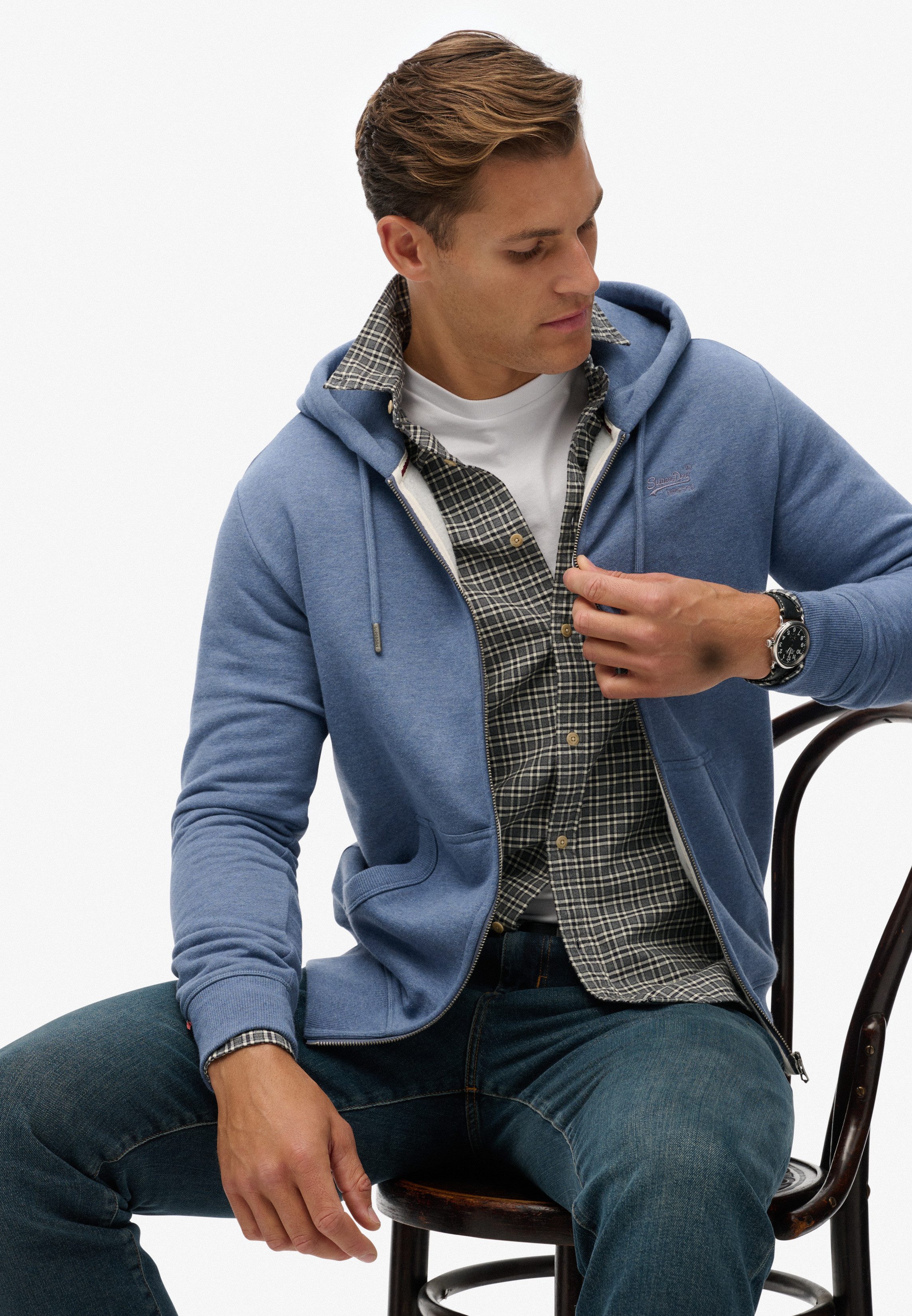 Superdry Kapuzensweatjacke ESSENTIAL LOGO ZIP HOODIE günstig online kaufen