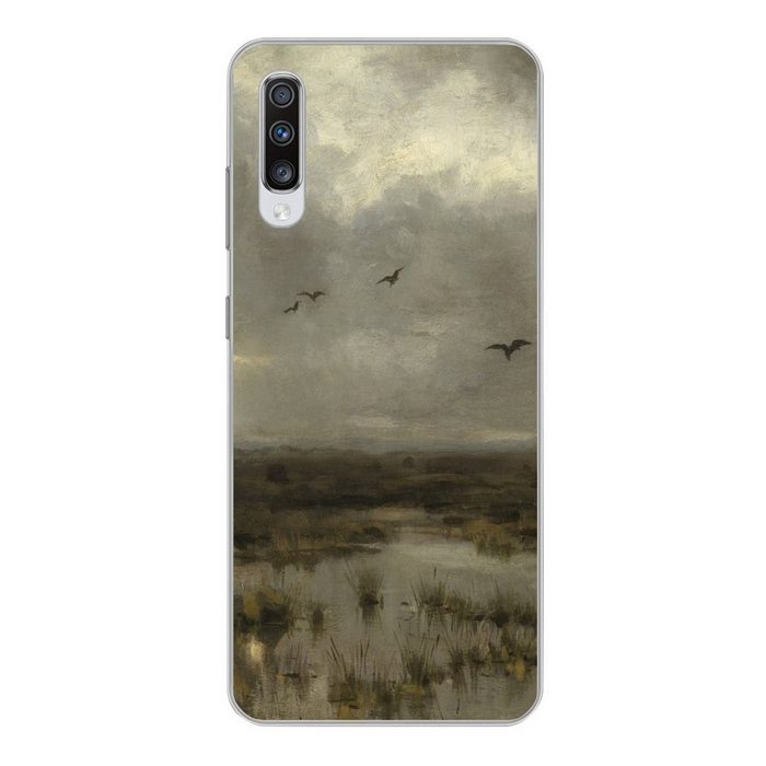 MuchoWow Handyhülle Der Sumpf - Gemälde von Anton Mauve Phone Case Handyhülle Samsung Galaxy A70 Silikon Schutzhülle