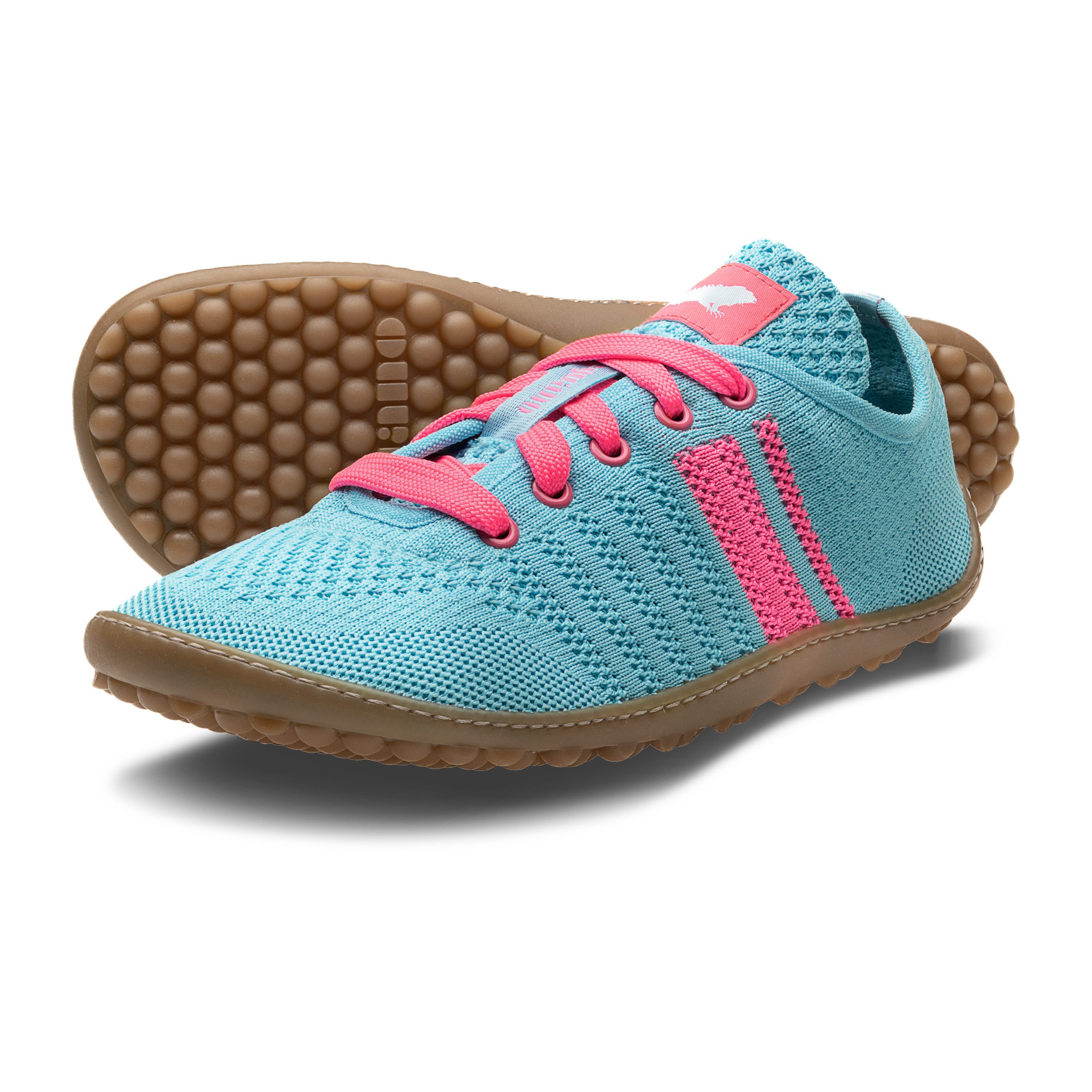 Leguano CARIBEO Barfußschuh Bequemschuh, Schnürschuh mit Kontrastbesatz