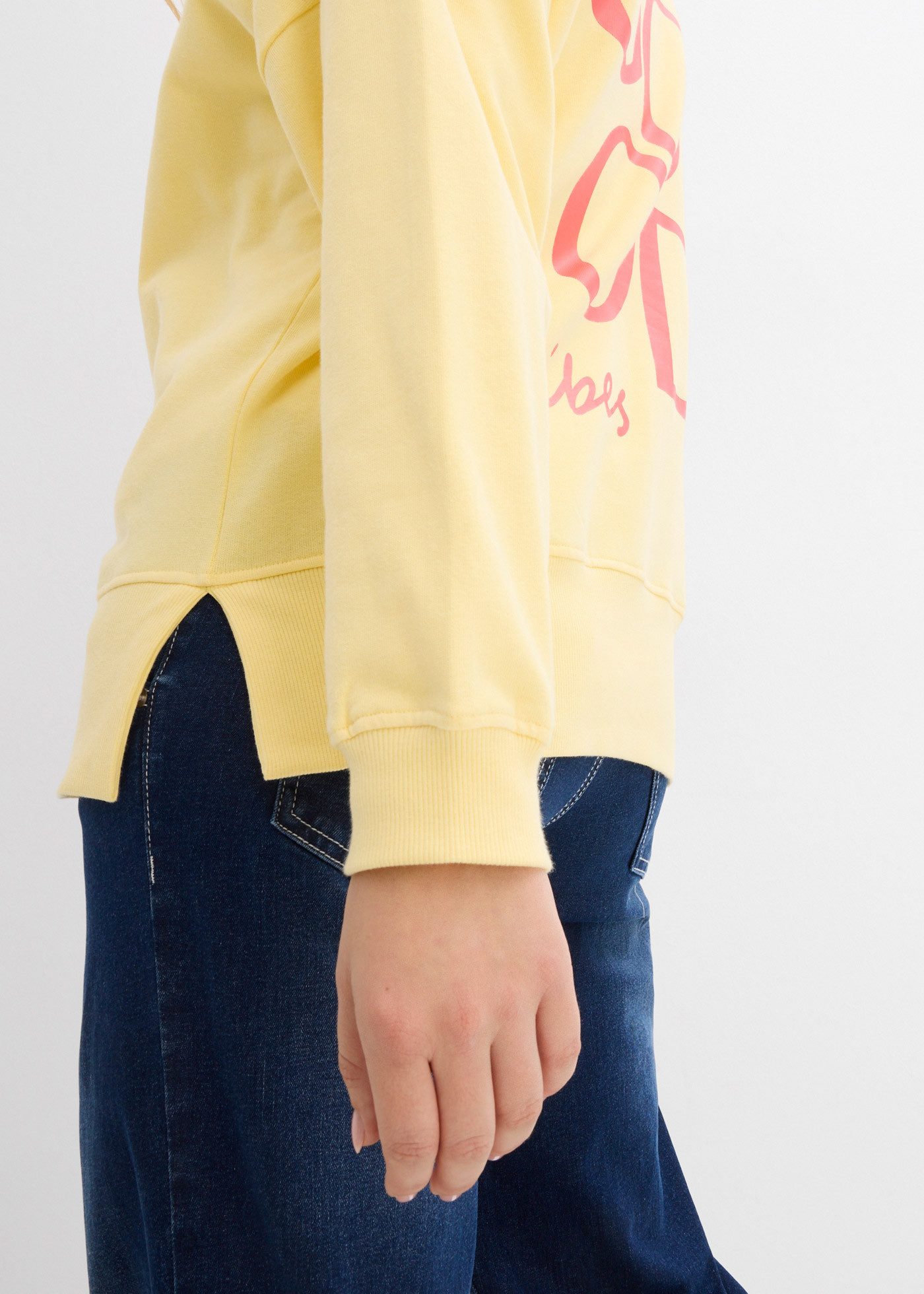 bonprix Sweatshirt lässiger Schnitt, überschnittene Schulter, Oversize-Passform