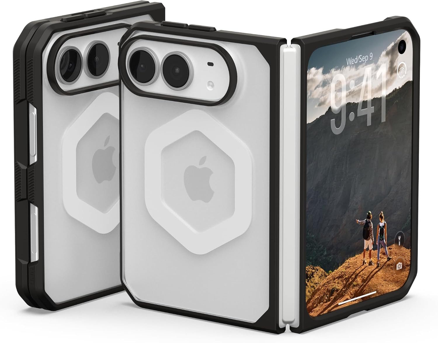 Urban Armor Gear Handyhülle Mouve MS Case - Apple iPhone 18 Duo Hülle, 2-teilig, Antirutsch, Falltest nach US-Standard (MIL STD 810G 516.6)