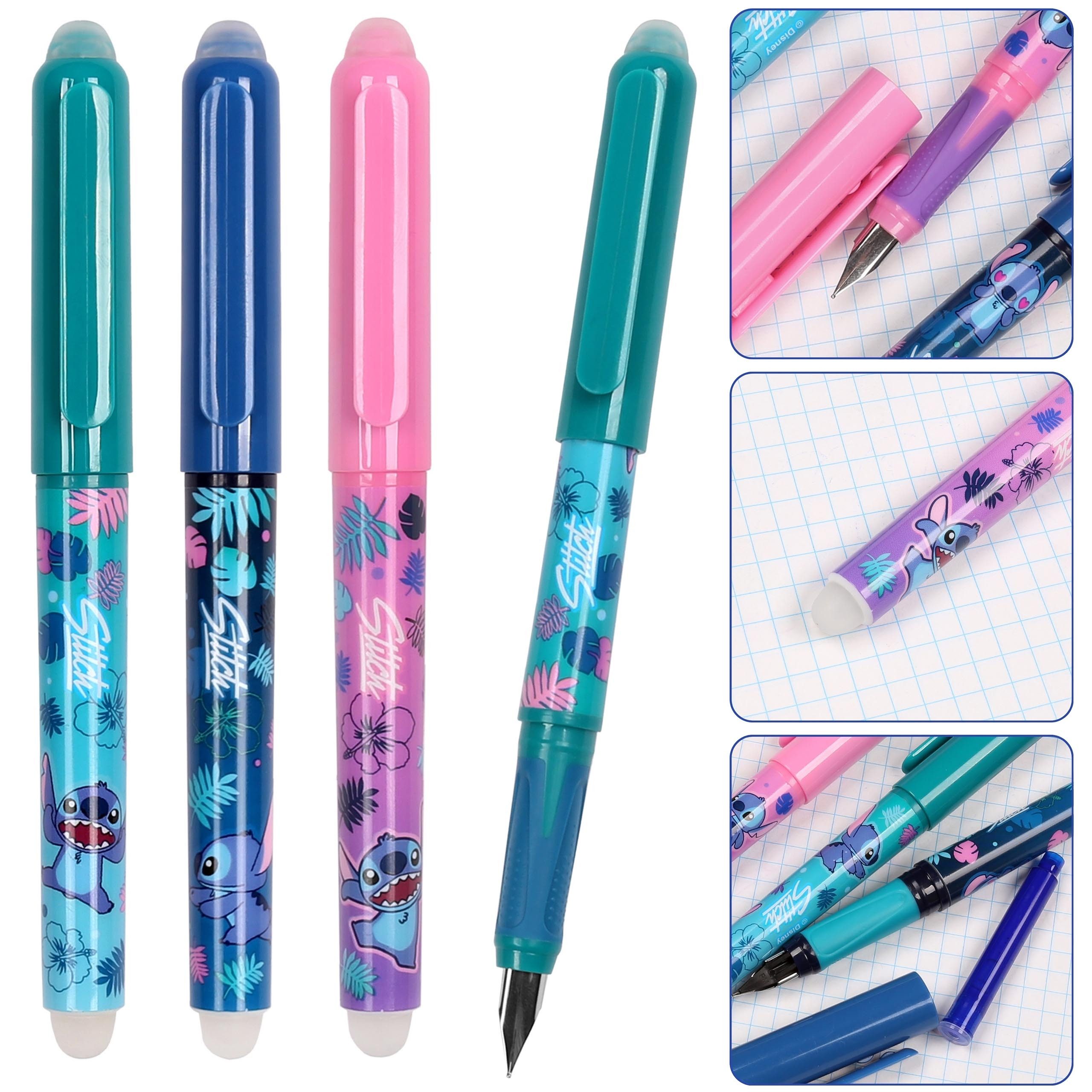 Disney Kugelschreiber DISNEY Stitch Radierbarer Stift, Kugelschreiber, blaue Tinte, löschbar