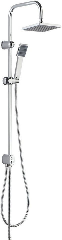 Eisl Brausegarnitur Easy Energy, Höhe 103 cm, bis zu 50% Wasserersparnis, Regendusche ohne Armatur, Duschsystem
