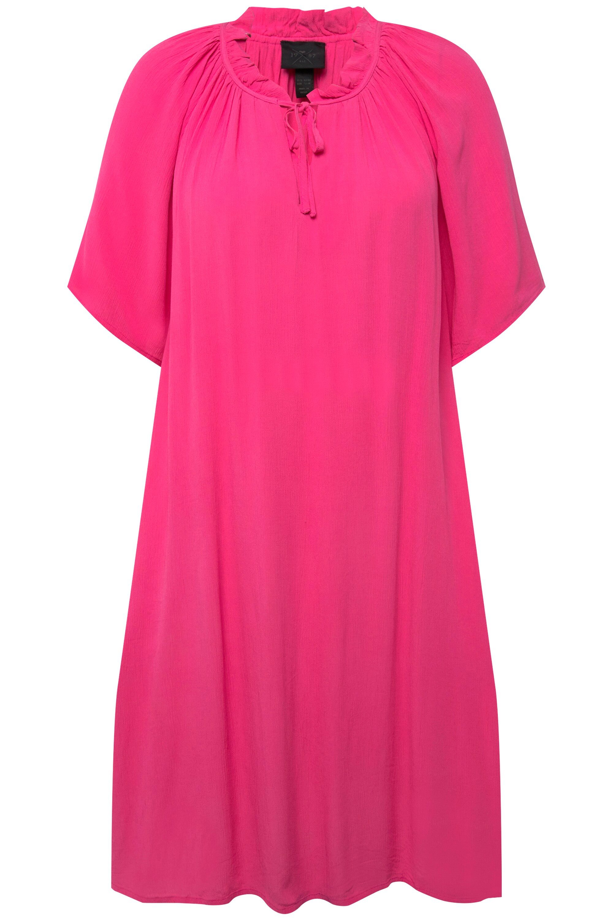Ulla Popken Minikleid Kleid Rüschen A-Linie günstig online kaufen