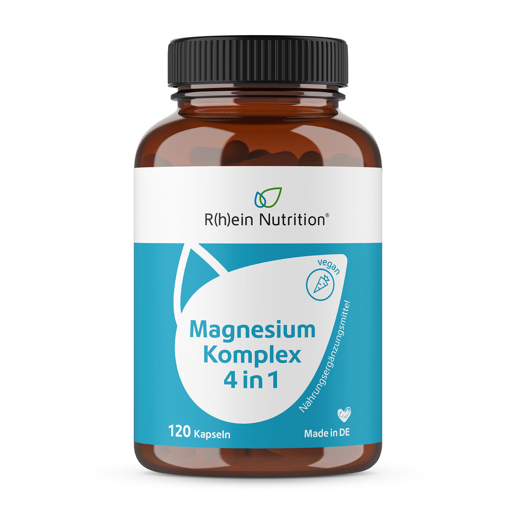 R(h)ein Nutrition Magnesium Komplex 4 in 1 hochdosiert vegan Kapseln, 120 St., 120.2 g
