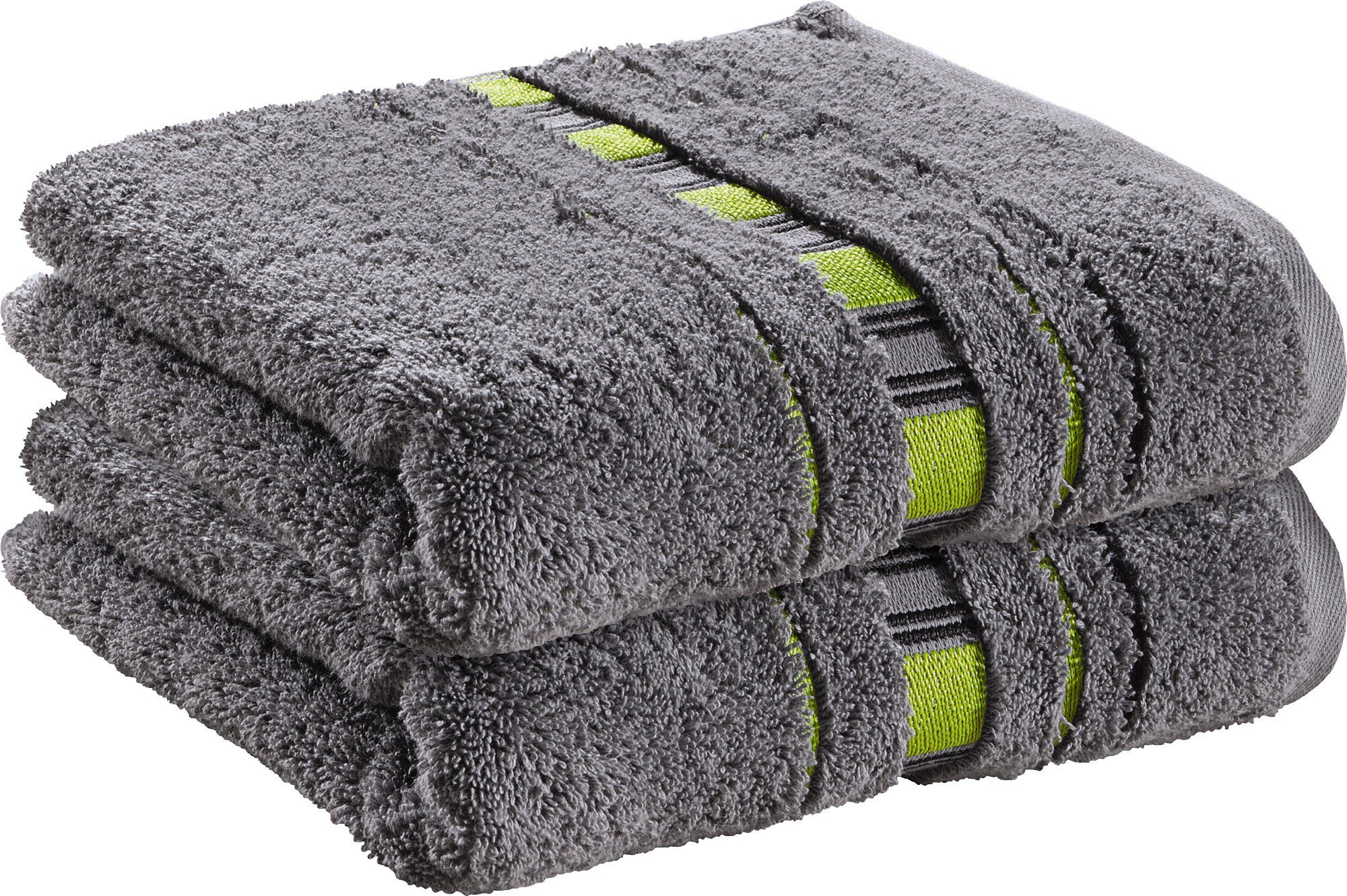 Erwin Müller Handtuch Handtuch "Achern" 2er-Pack, Frottier, Walk-Frottier U günstig online kaufen