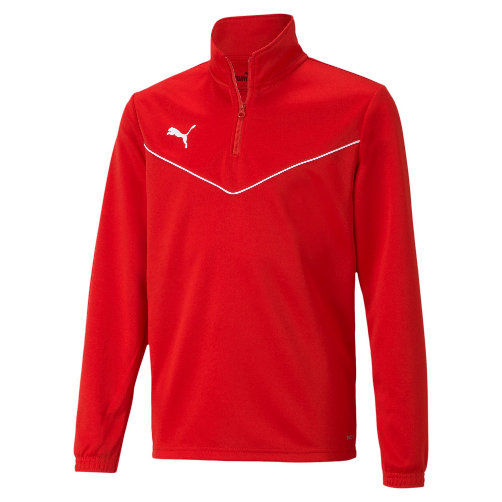 PUMA Fleecepullover Puma Kinder Trainingstop teamRISE 1/4 Zip Top Jr 657395