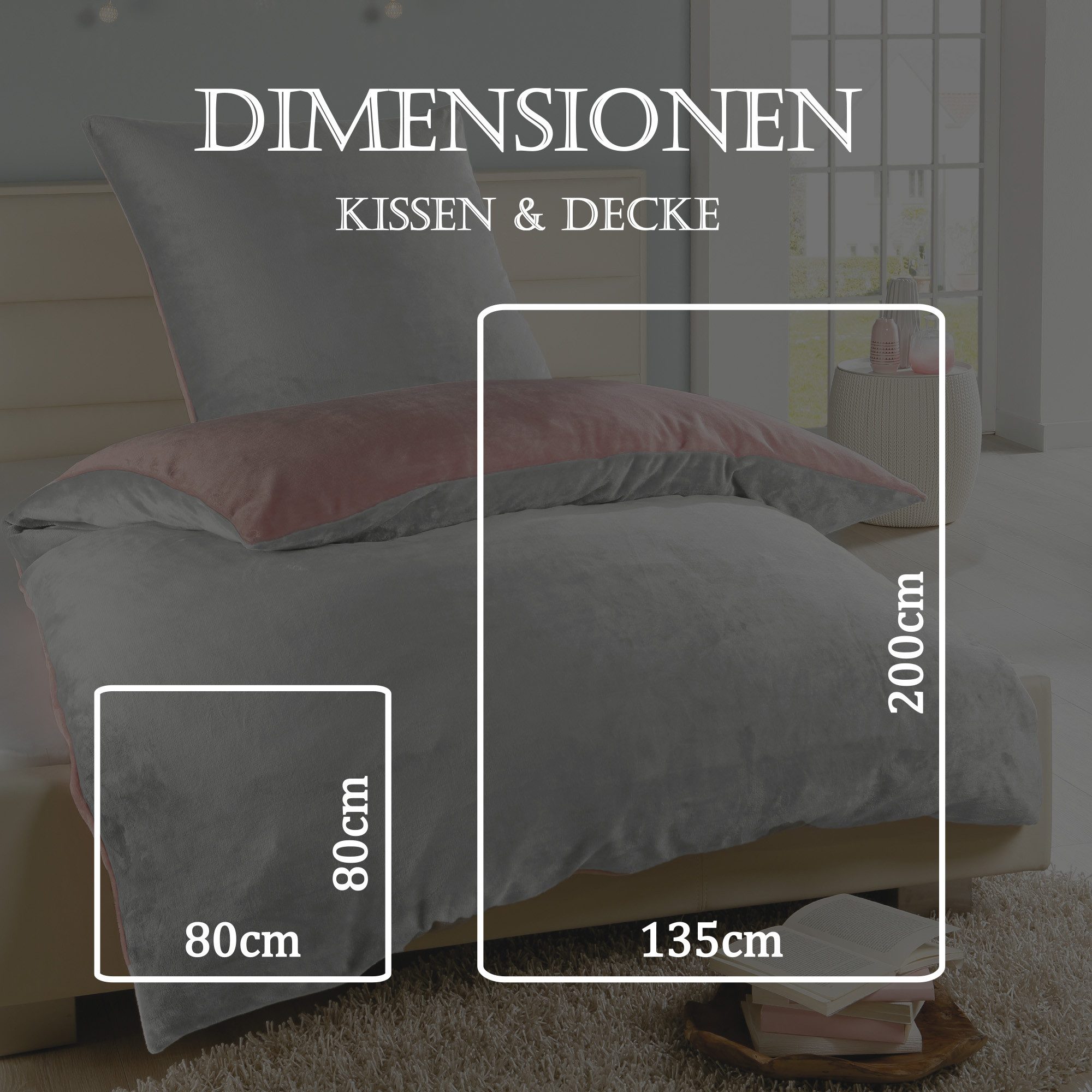 Bestlivings Wendebettwäsche Bettgarnitur 05322, Mikrofaser, 2 günstig online kaufen