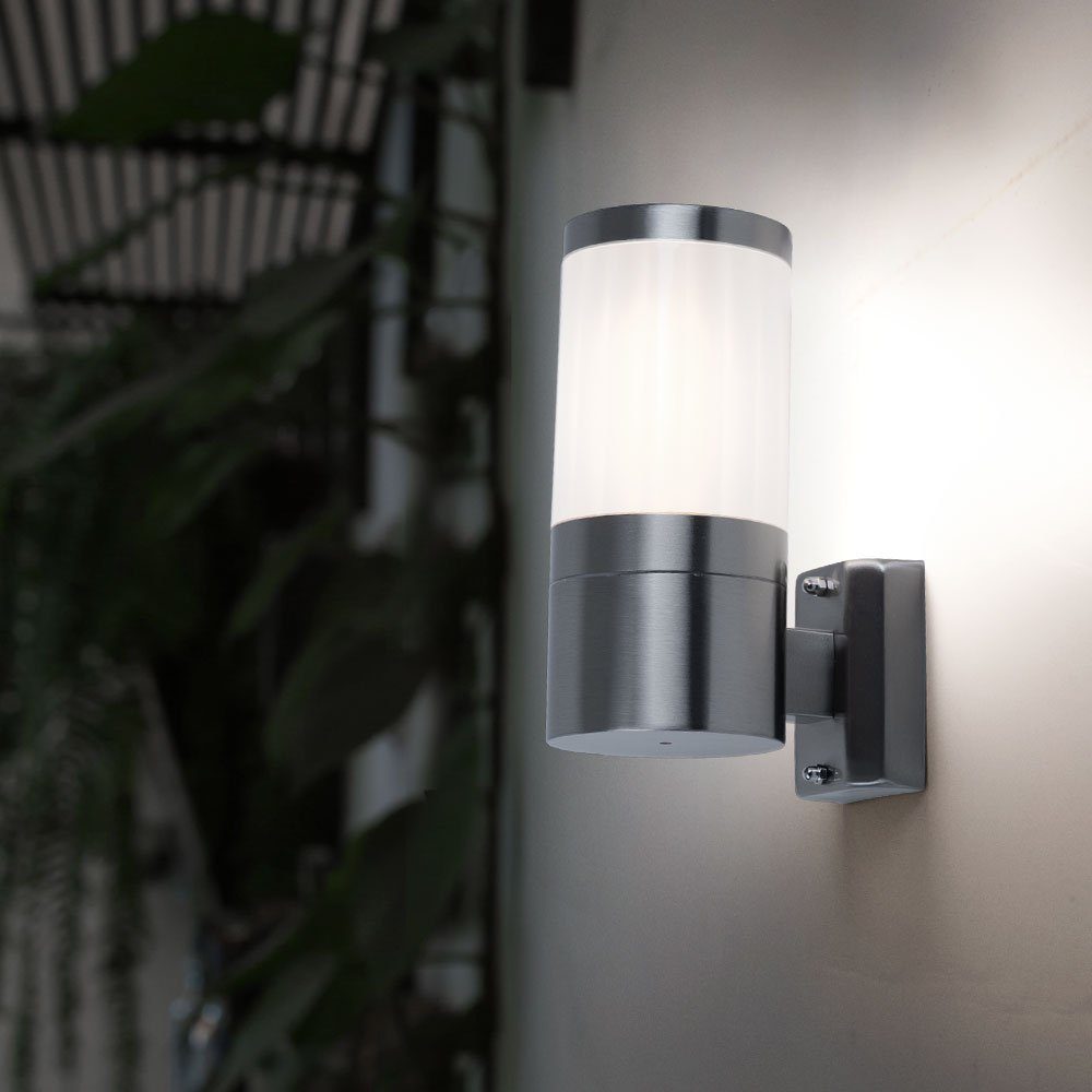 inklusive, Außen Kaltweiß, Lampe Leuchtmittel Balkon Strahler Tageslichtweiß, Leuchte Neutralweiß, Warmweiß, Wand LED Garten Wandstrahler, etc-shop Smart Farbwechsel,