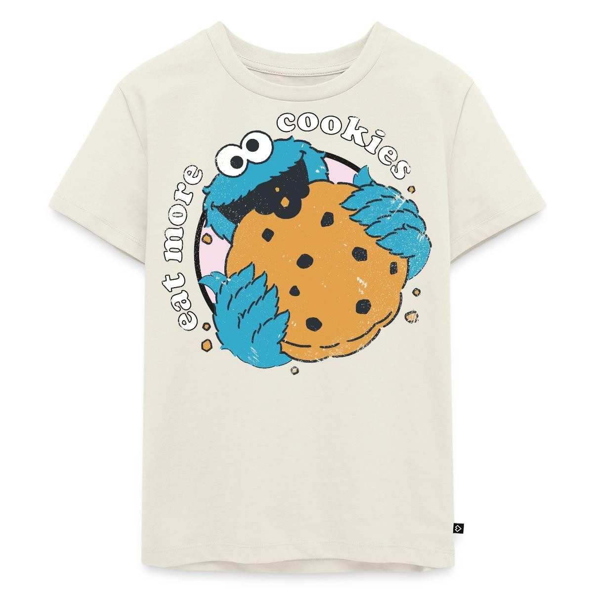 T-Shirt Sesamstraße Krümelmonster Eat More Cookies Kinder Premium T-Shirt