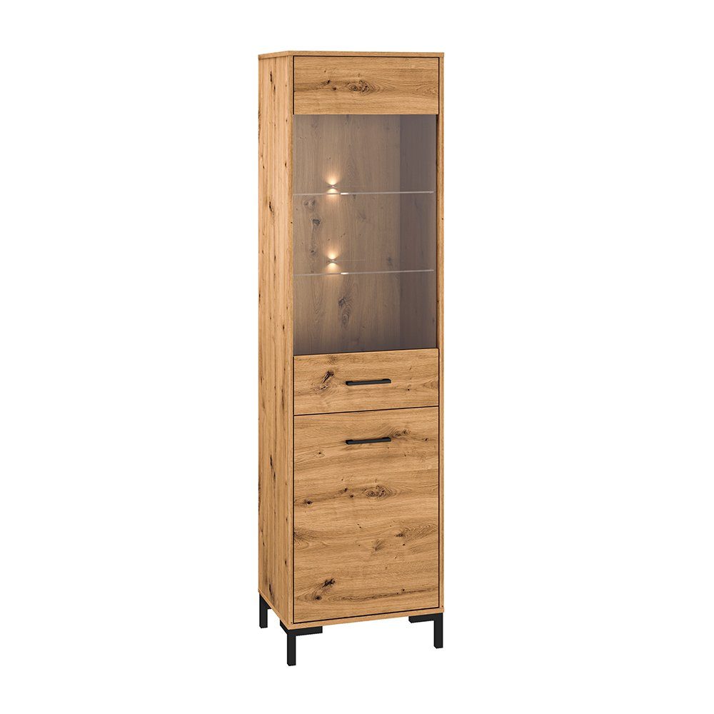 Lomadox Vitrine NASSAU-131 mit Glastür, in günstig online kaufen