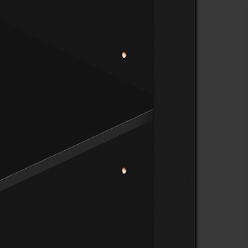 Merax Sideboard mit Spiegelelementen und geometrischem Trellis-Muster, Kommode mit Spiegelfront, Anrichte, B/H/T: 160/84/40cm