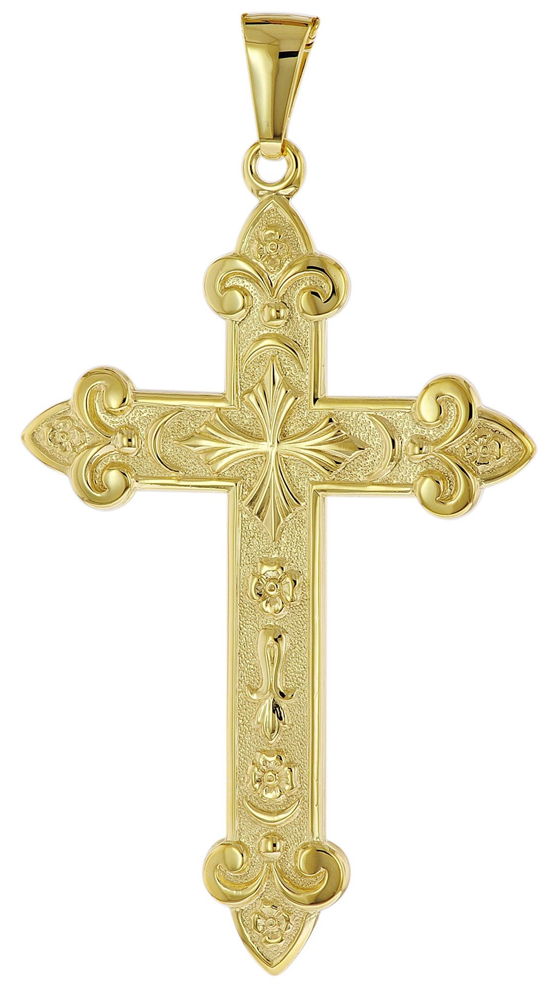trendor Kreuzanhänger Kreuz- Gold 333 (8 günstig online kaufen