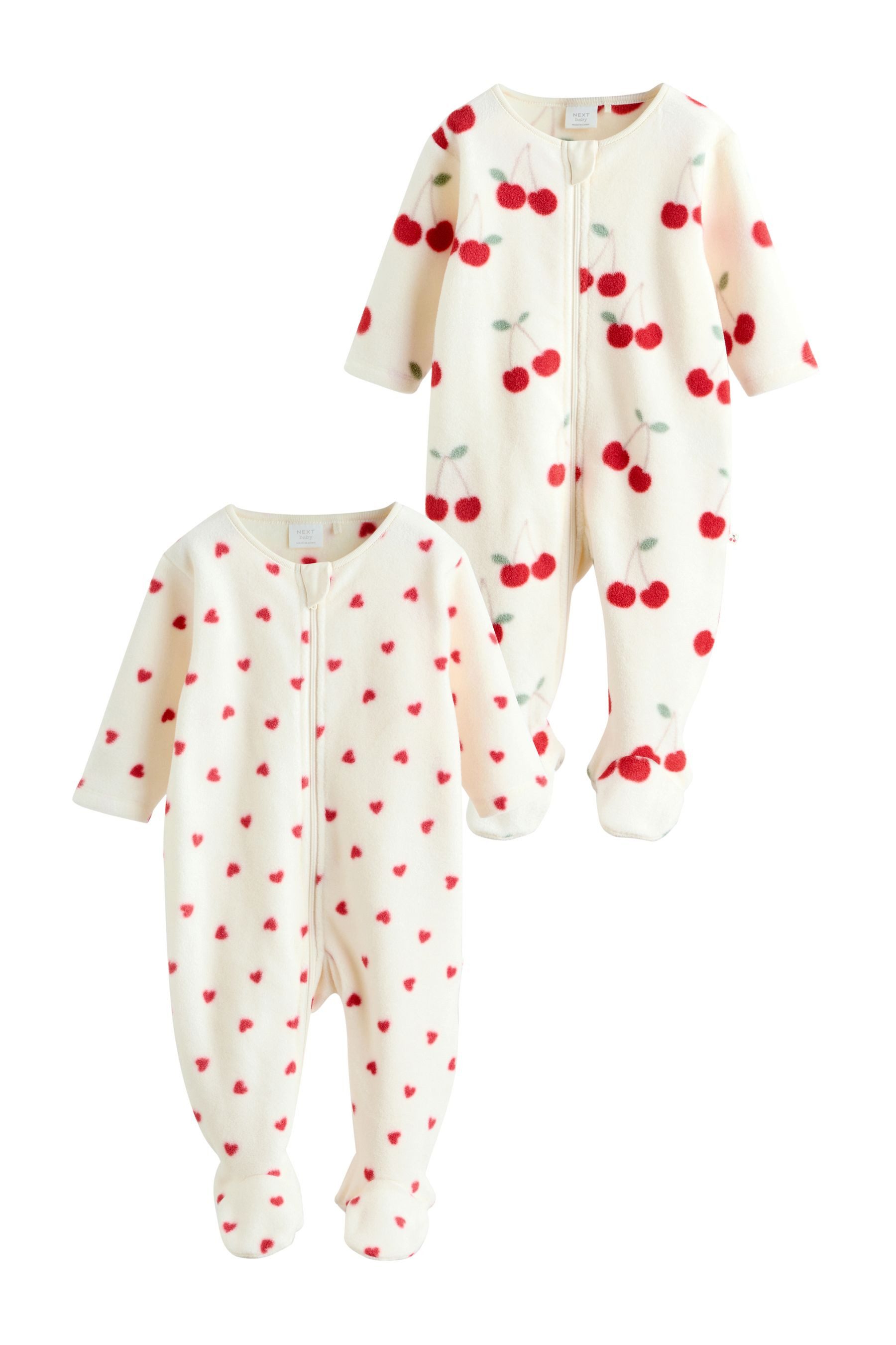 Schlafoverall Baby Schlafanzug mit 2-Wege-RV, 3er-Pack