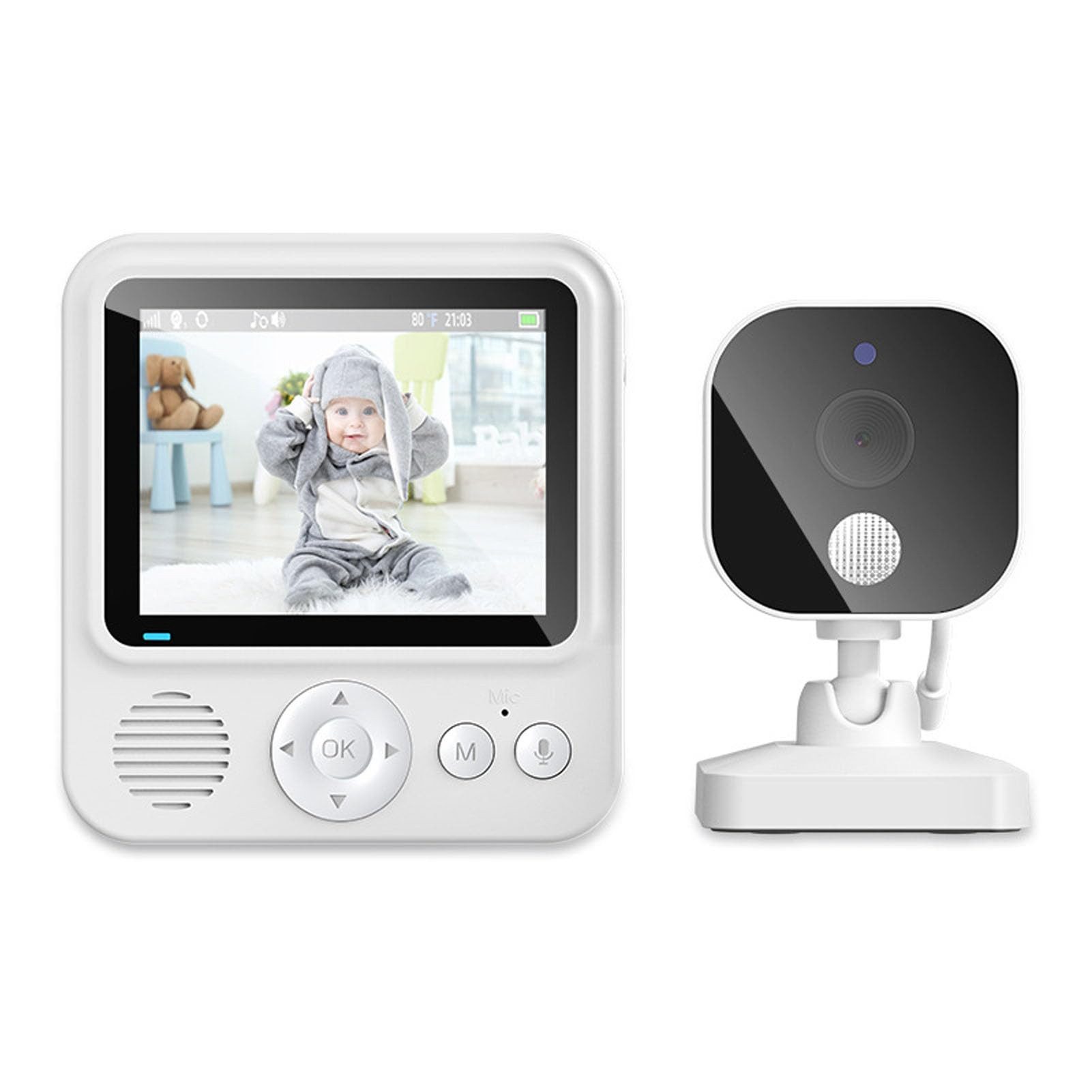 Video-Babyphone Babyphone mit Kamera 2.8 Zoll Video-Babyphone LCD babyfon