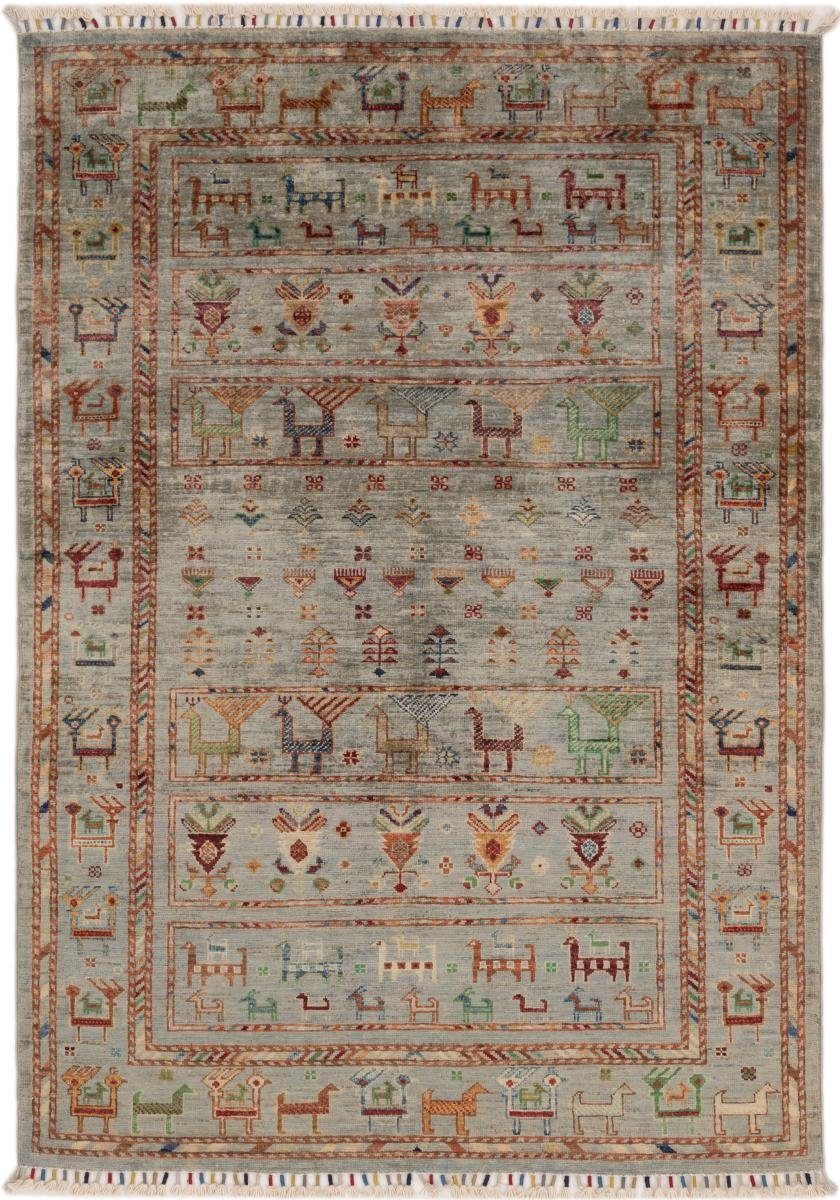 Orientteppich Arijana Shaal 126x181 Handgeknüpfter Orientteppich, Nain Trading, rechteckig, Höhe: 5 mm