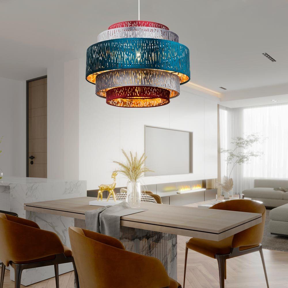 Globo Deckenleuchte, Leuchtmittel Zimmer Pendel inklusive, Design nicht Lampe Hänge Decken gold Wohn multicolor Leuchte