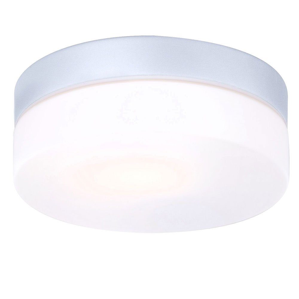 GLOBO LIGHTING Außen-Deckenleuchte, Leuchtmittel nicht inklusive, Außen Bereich Decken Leuchte Glas opal Garten Park ALU Strahler