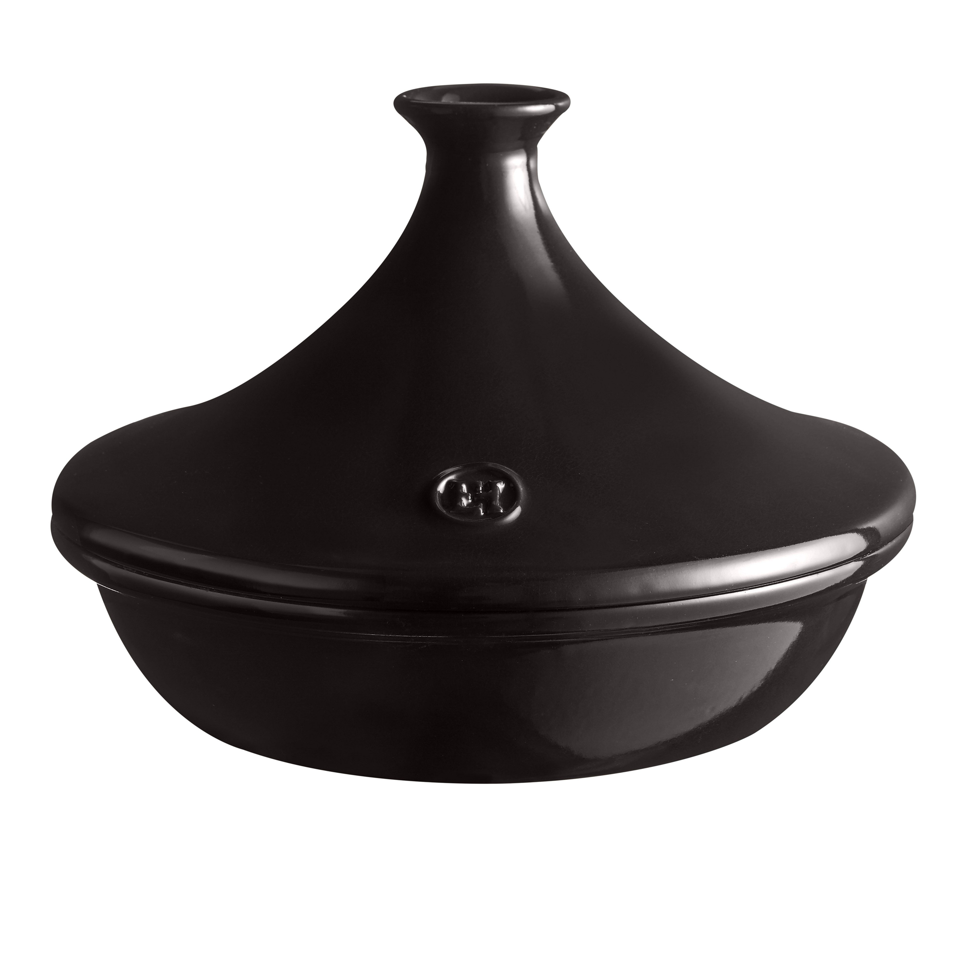 Emile Henry Schmortopf Emile Henry Tajine Ø 32cm Farbe: Fusain Schmortopf aus Keramik