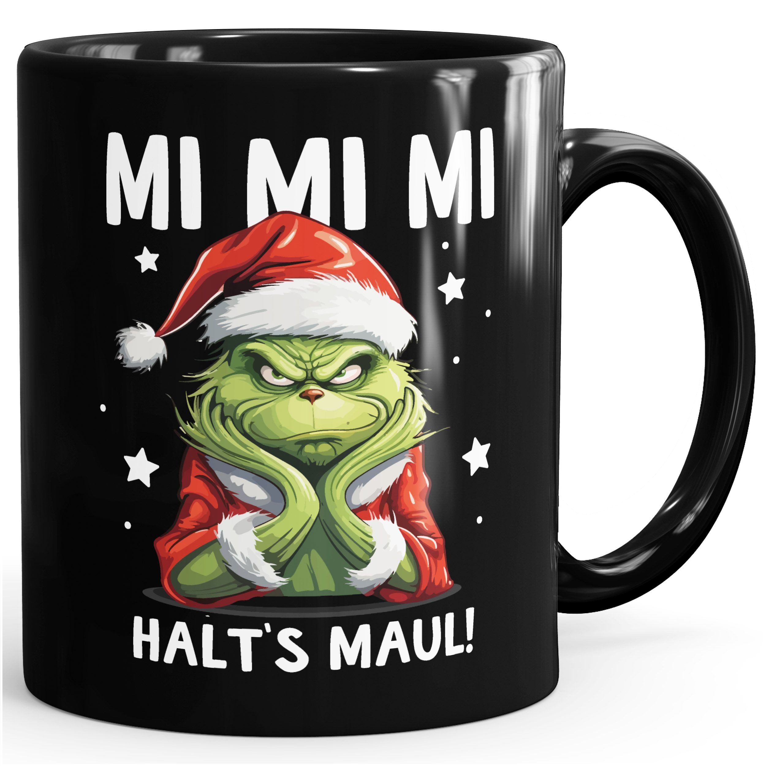 MoonWorks Tasse Grinch Tasse Anti Weihnachten Spruch Ironie Sarkasmus lustige, Keramik