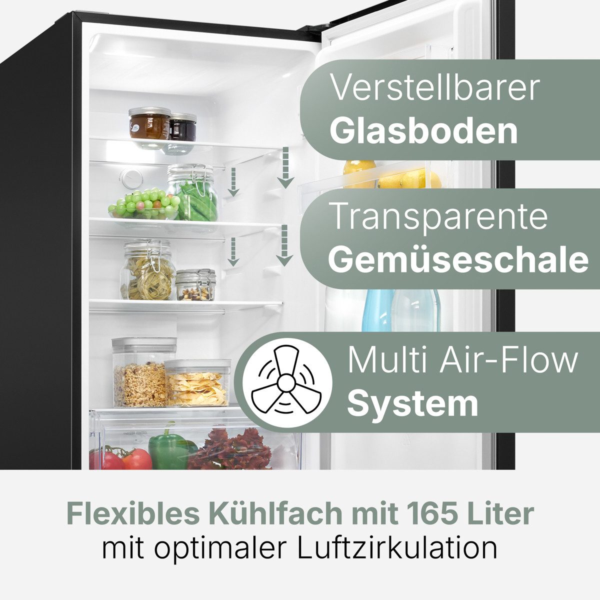 BOMANN Kühl-/Gefrierkombination KG 7360, 181 cm hoch, 54.5 cm breit, 181cm Kühl-/Gefrierkombination, Total No Frost
