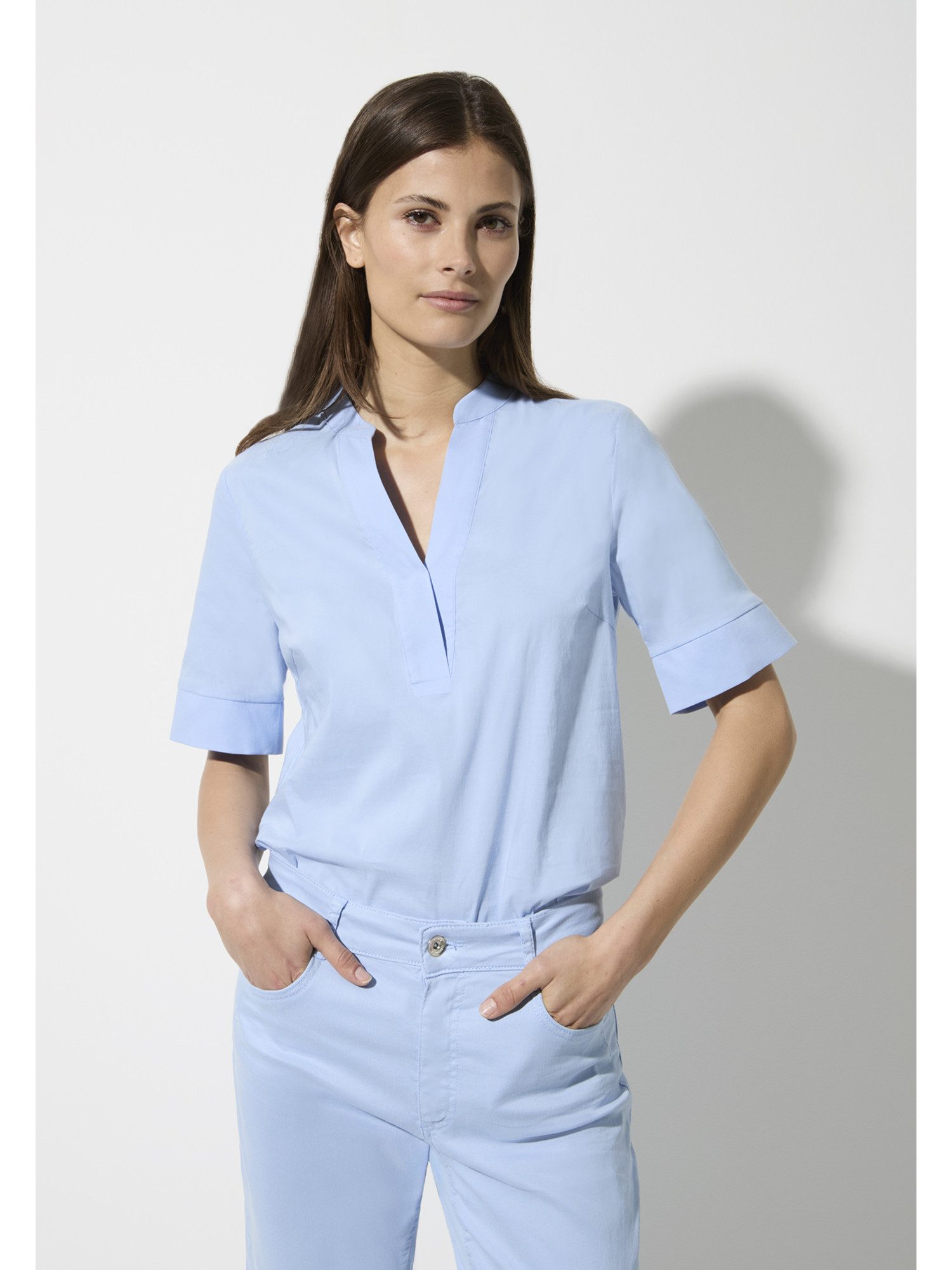 Kurzarmbluse Stretchbluse