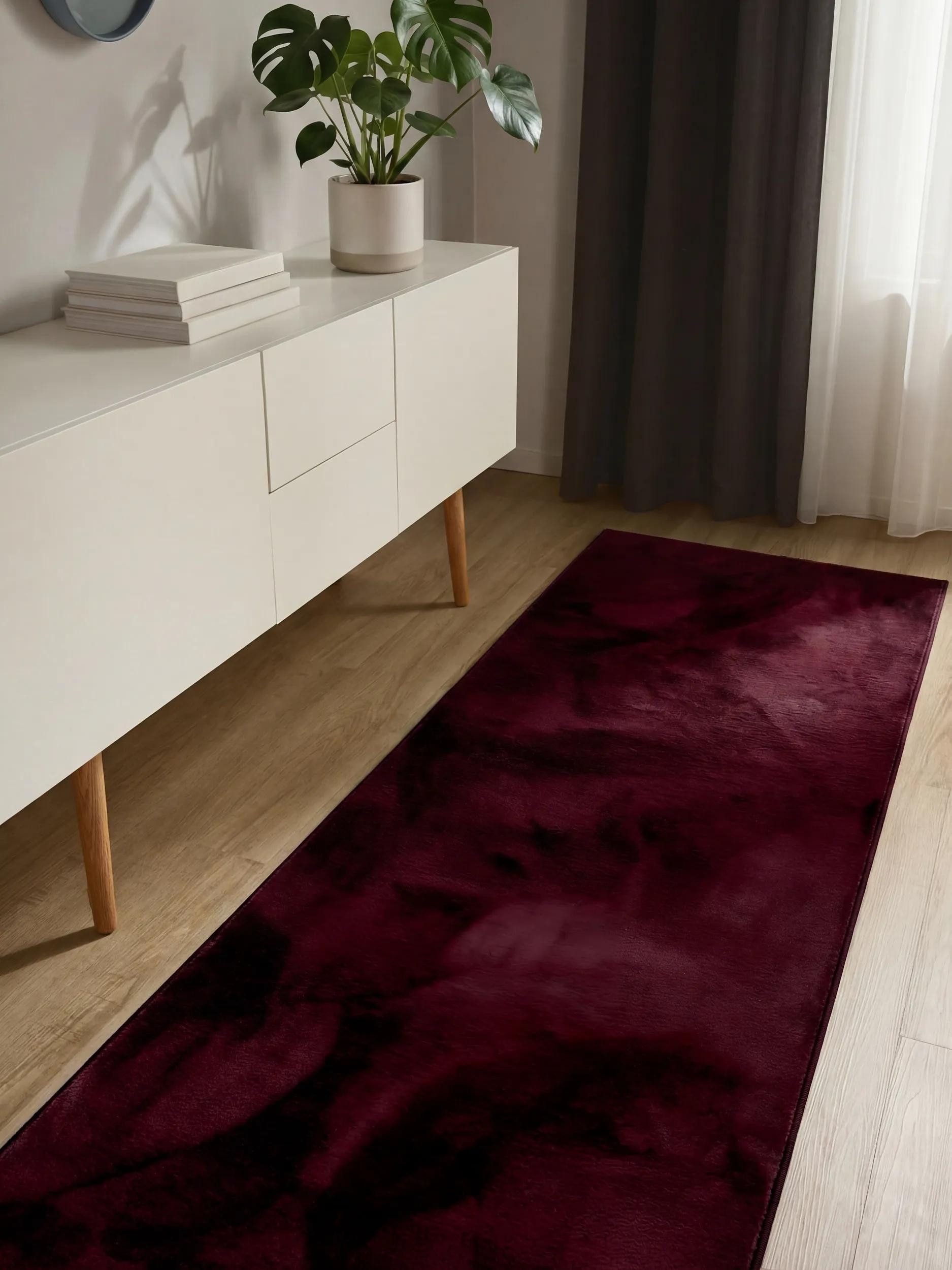 benuta Fellteppich Furry, rechteckig, Höhe: 11 mm, Teppich Wohnzimmer, Esszimmer, Schlafzimmer, Flur, Weich, Rutschfest