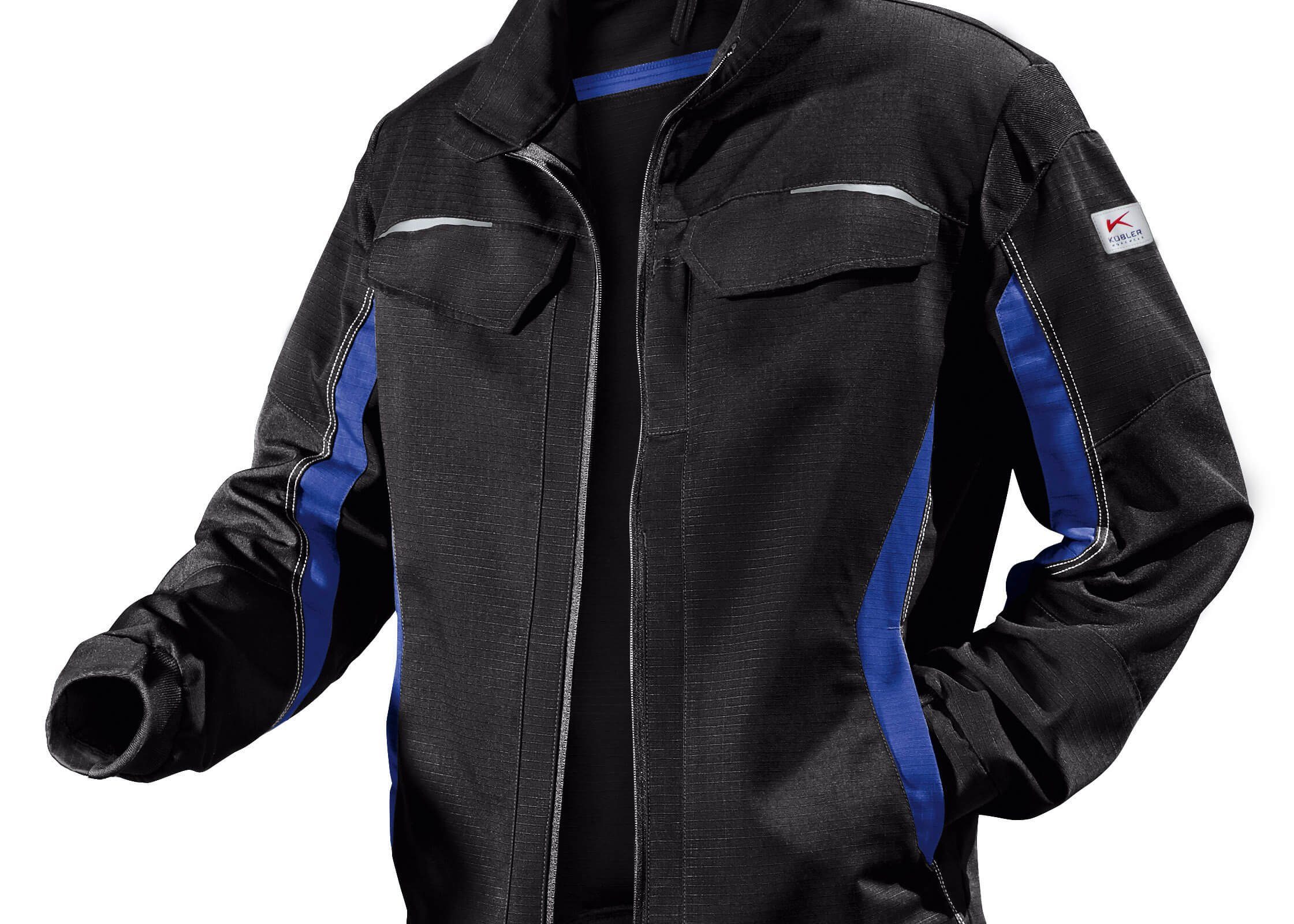 Kübler Pilotenjacke Kübler Pulsschlag Jacke schwarz/kbl.blau
