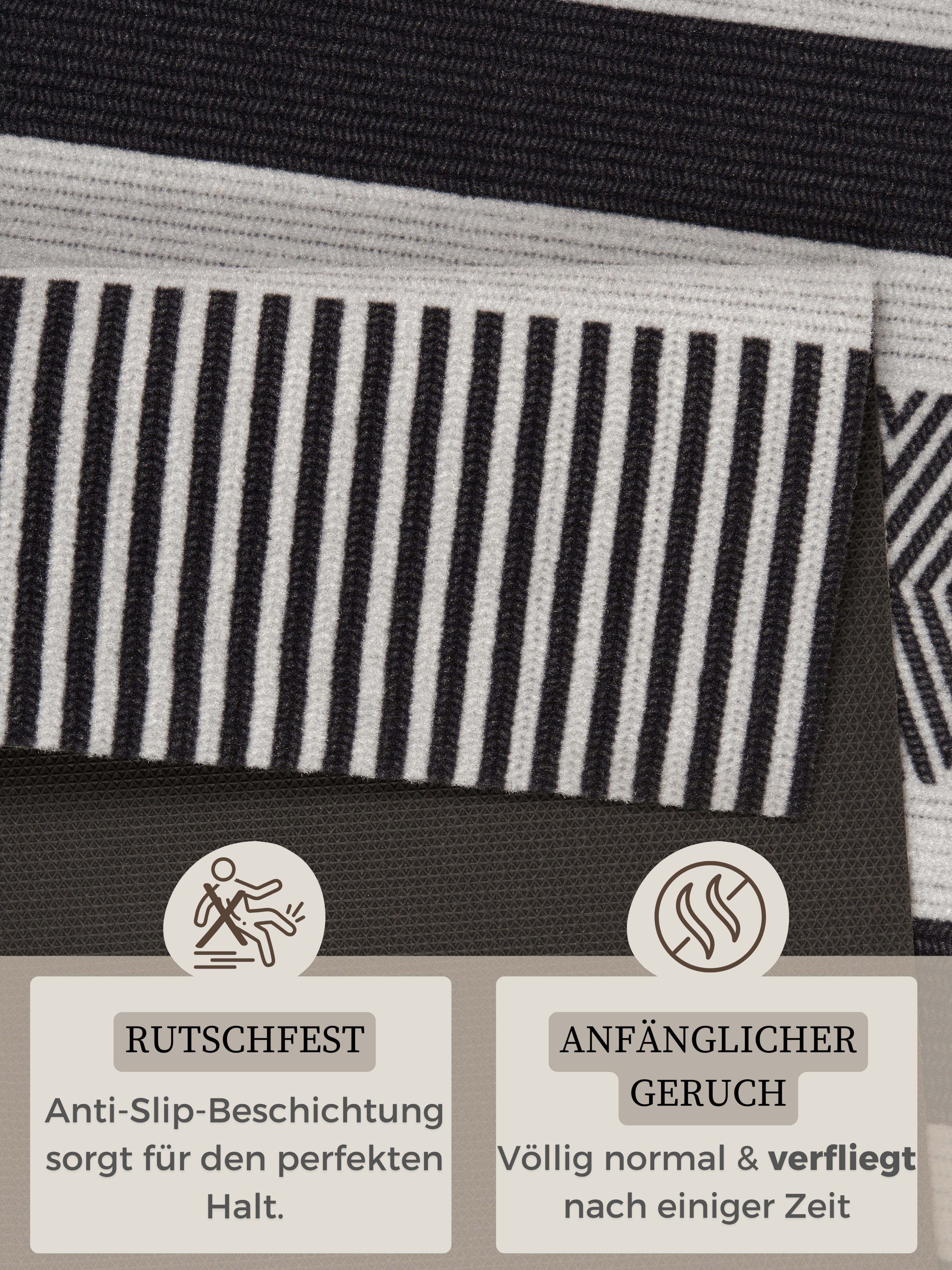 HANSE Home Läufer Urban, rechteckig, Höhe: 5 mm, Läufer, Rutschfest, Küchenteppich, Küche, Teppich, Pflegeleicht, Flur