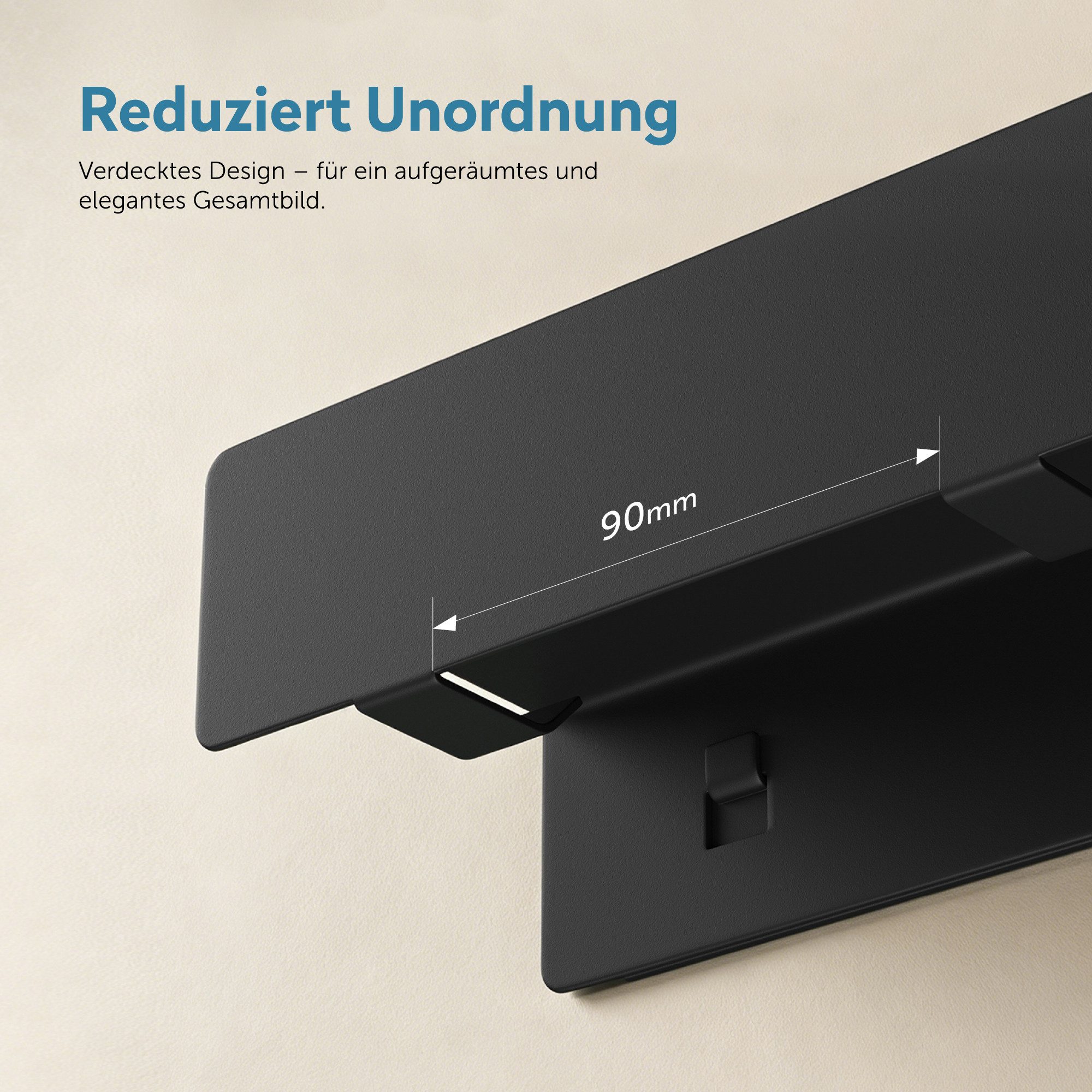 doporro Garderobenleiste Wandgarderobe Garderobenhaken 4/6/8 Haken mit Ablage aus Metall Stalo (4 St), Pulverbeschichtet mit Carbonstahl, 4/6/8 Haken Möglichkeiten