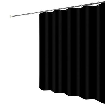 AUKUU Duschvorhang Duschvorhang Duschvorhang aus reinem schwarzem wasserdichtem, und schimmelresistentem Polyestergewebe Badezimmer Trennvorhang