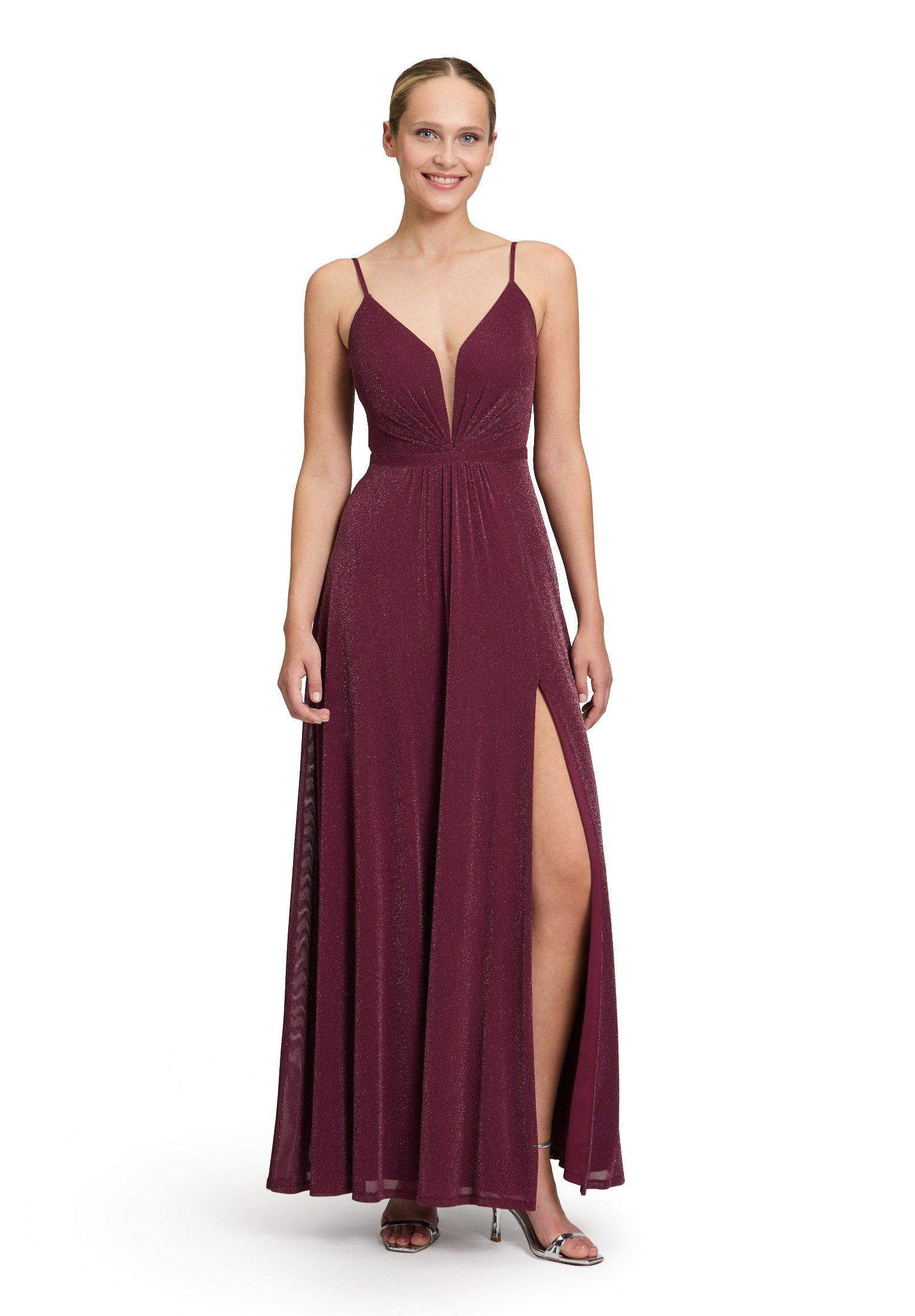 Vera Mont Abendkleid Damen Abendkleid mit Lurexfaden