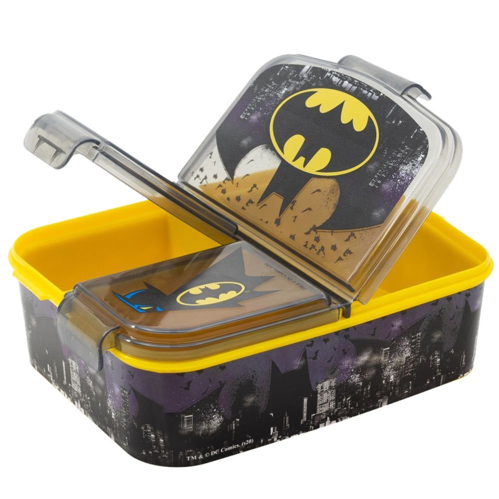 Batman Lunchbox Brotdose 3 getrennte Fächer Batman Lunch to Go Vesper Dose – Bild 2 von 3