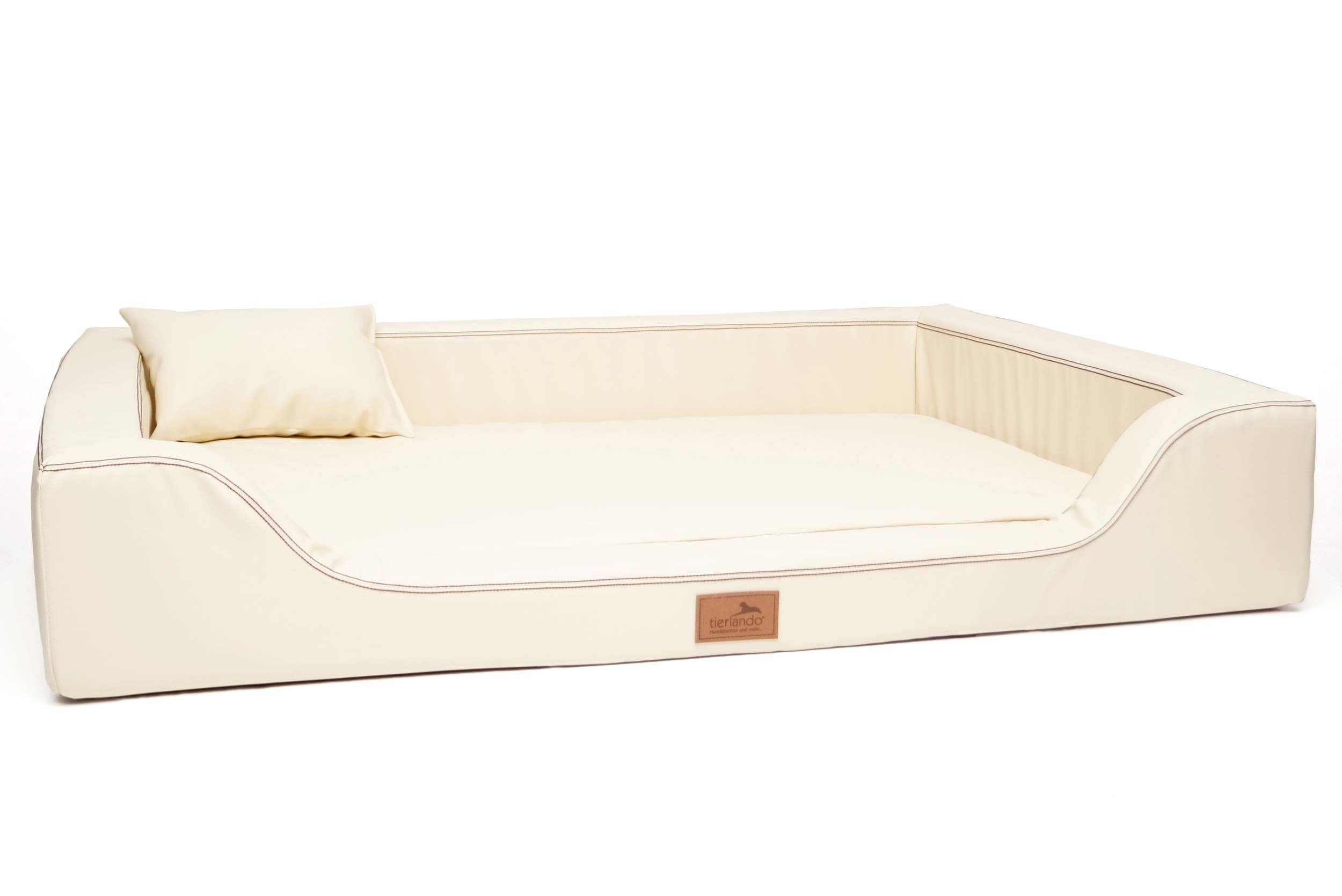 tierlando® Tierbett tierlando® Orthopädisches LUXUS-Hundebett MELODY LATEX Anti-Haar Kunst