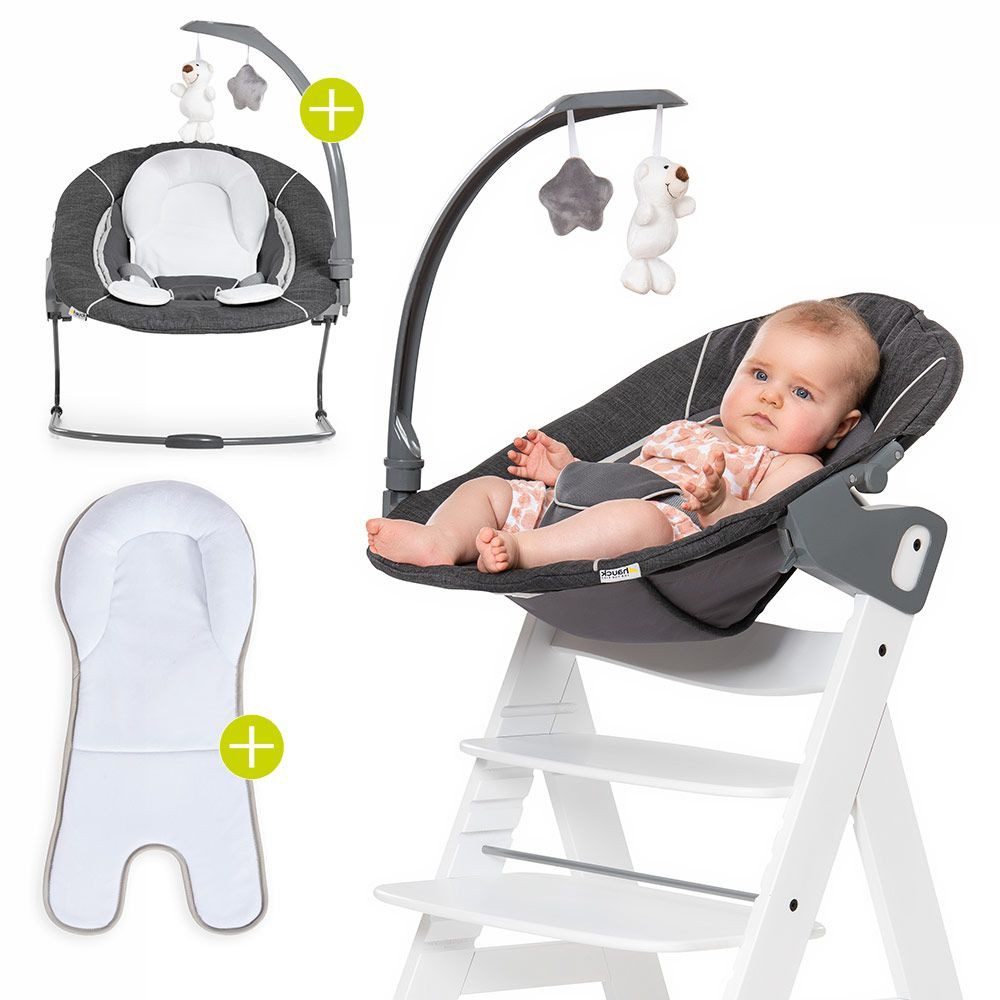 Hauck Hochstuhltablett Bouncer 2in1 Deluxe - Melange Grey günstig online kaufen