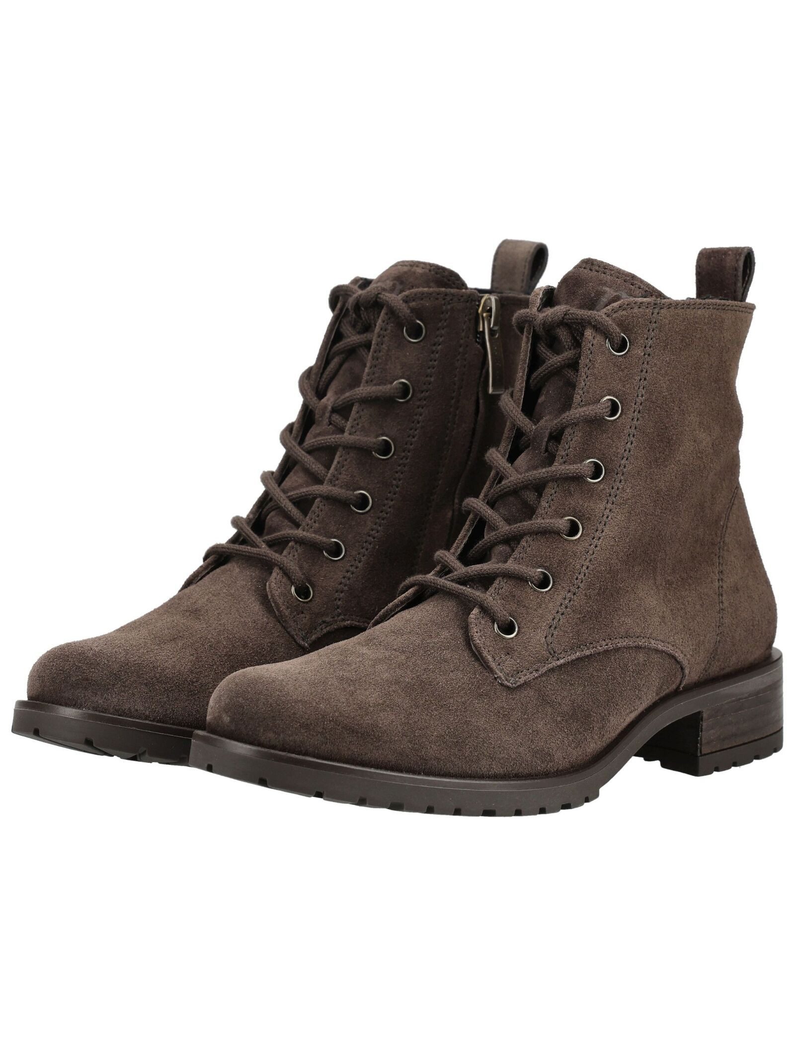 Paul Green Paul Green Stiefelette Veloursleder Schnürstiefelette