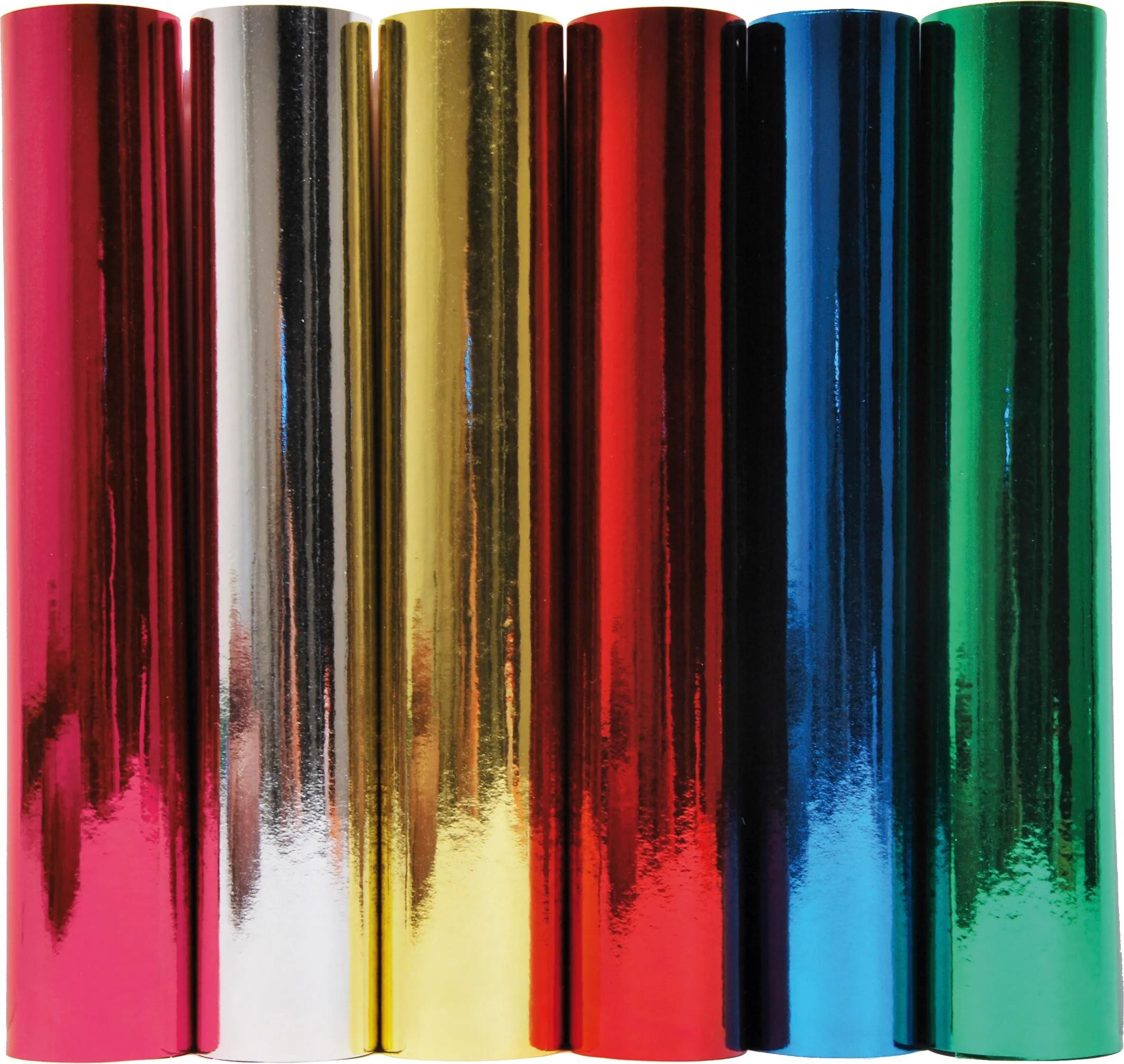 CLAIREFONTAINE Geschenkpapier 50x Geschenkpapier Metallic 50 Rollen 2x0,70m Sort. 354199C, Rolle