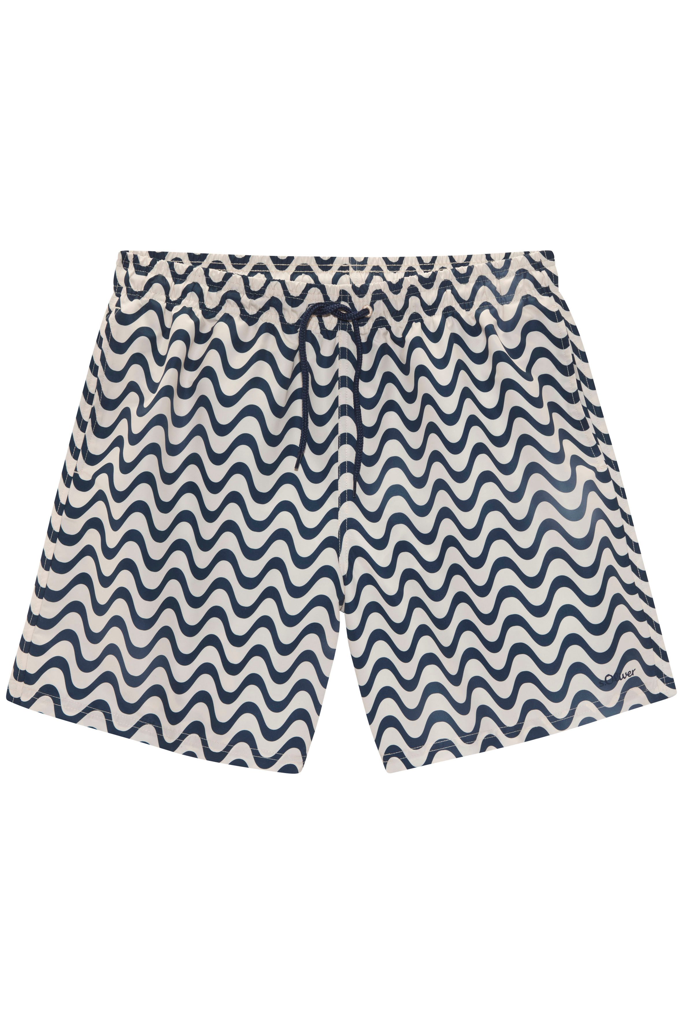 s.Oliver Badeshorts Jeason im Wellendesign – Bild 2 von 5
