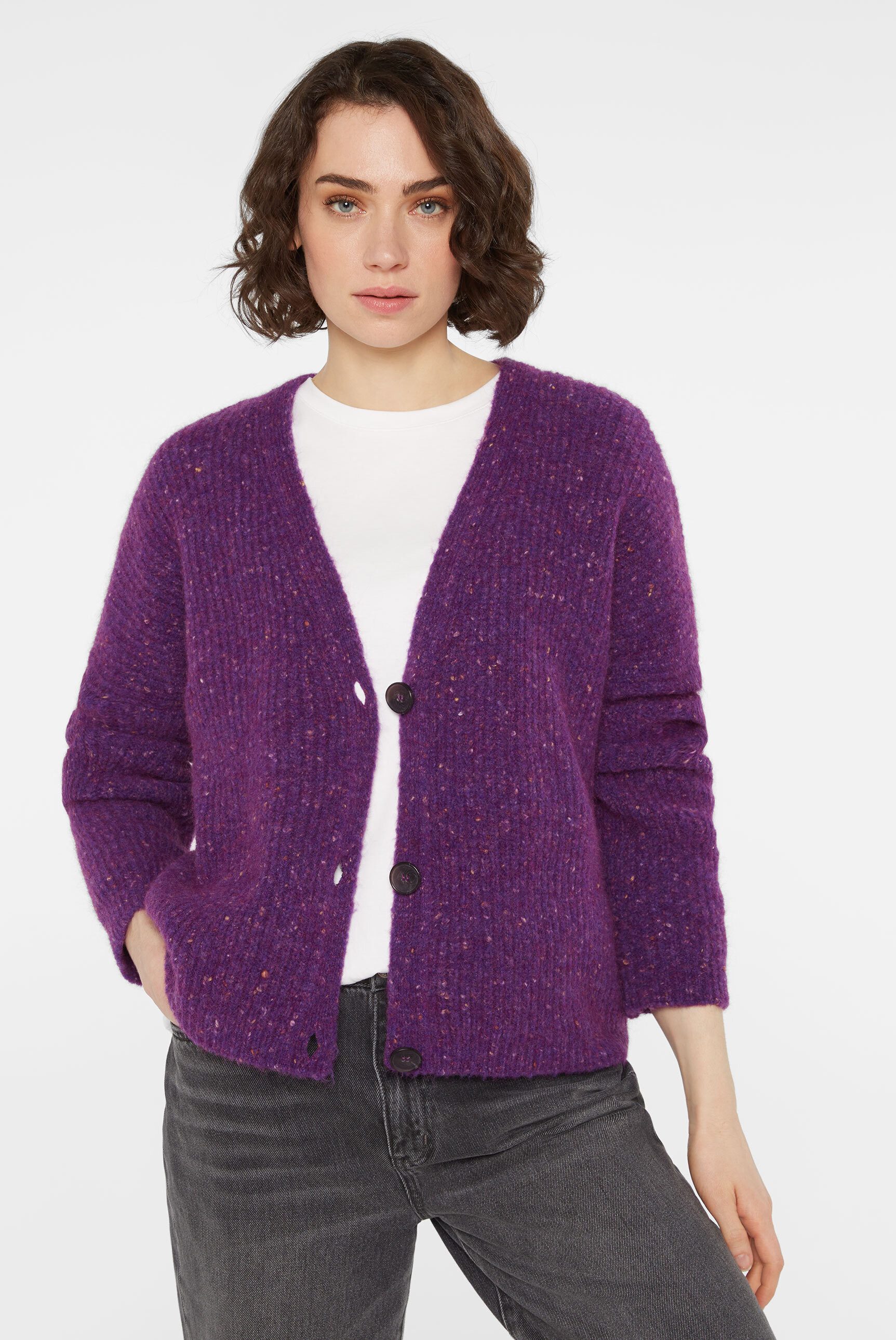 SENSES.THE LABEL Cardigan im Rippstrickmuster