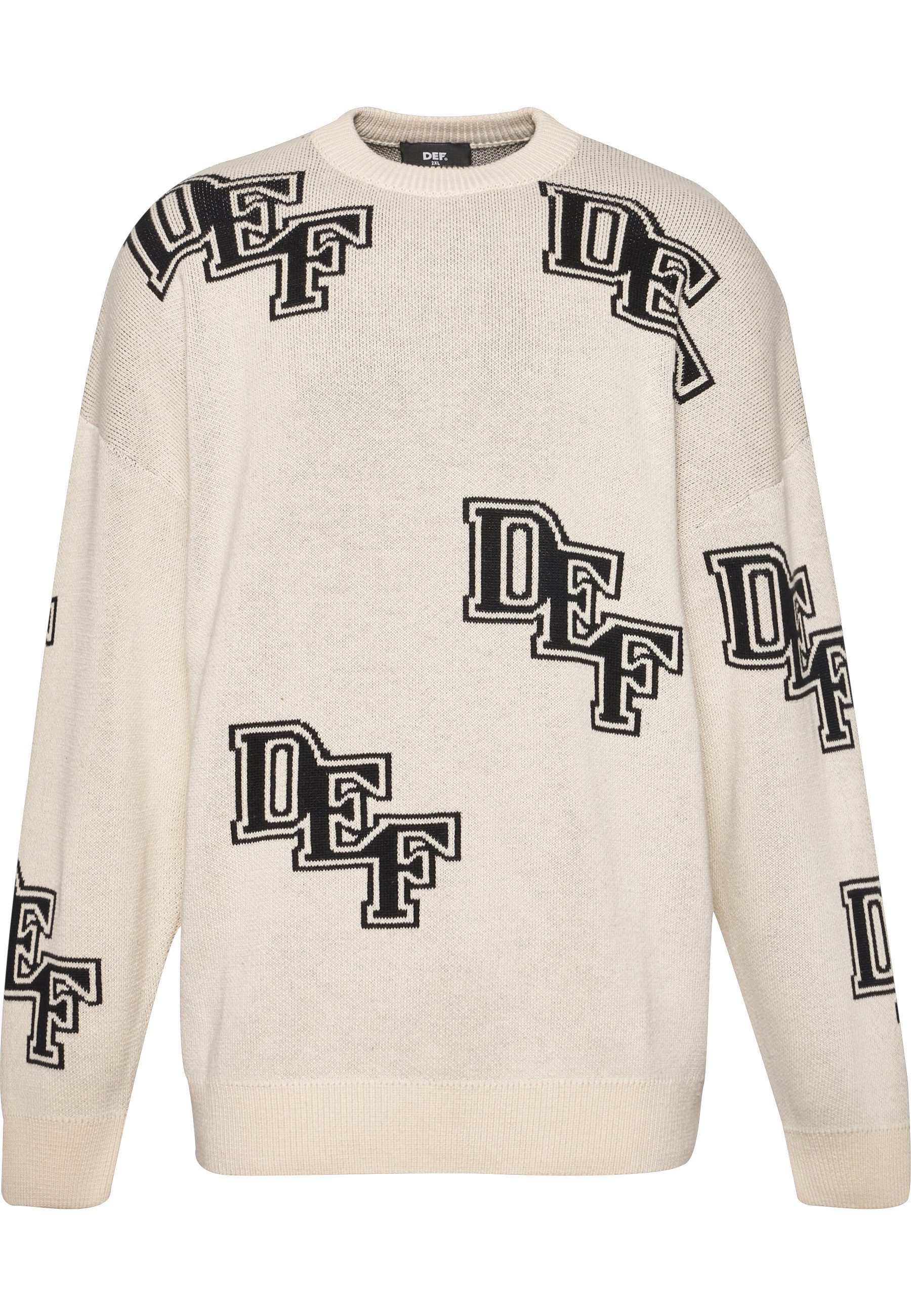 DEF Sweater DEF Herren DEF Knit Crewneck (1-tlg)