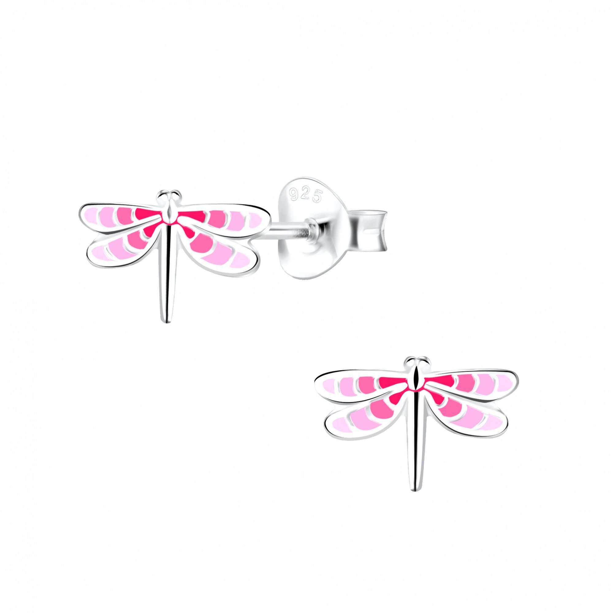 ALEXANDER YORK Paar Ohrstecker LIBELLE rosa, 2-tlg., 925 Sterling Silber