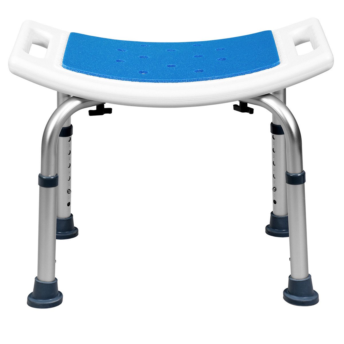 COSTWAY Duschstuhl Duschhocker, Alu bis 150kg