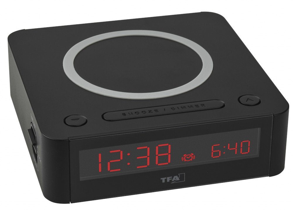 TFA Dostmann Funkwecker TFA 60.2030.01 Digitaler Wecker mit kabelloser Lade günstig online kaufen